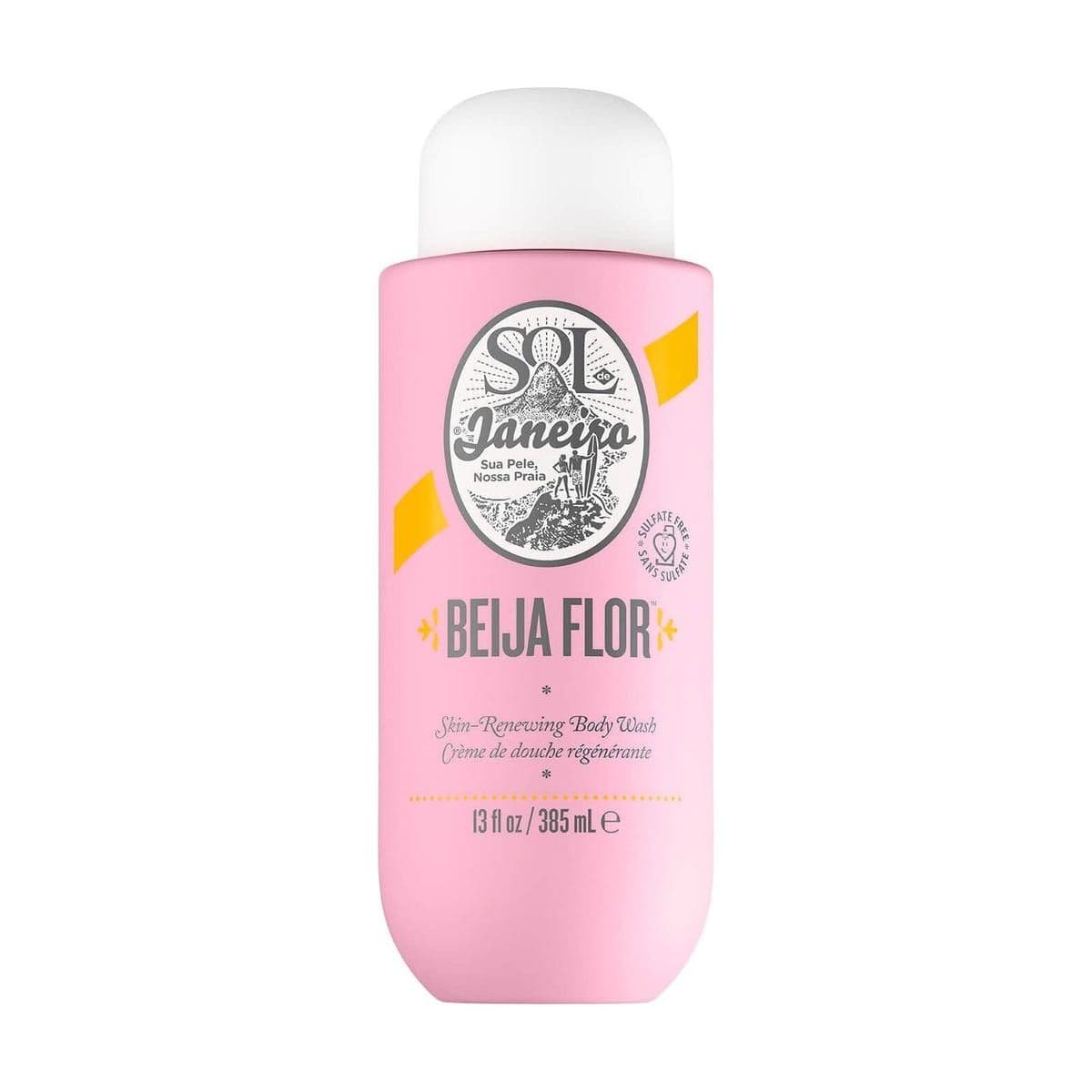 Embalagem de Sabonete Corporal Renovador Sol de Janeiro Beija Flor Body Wash