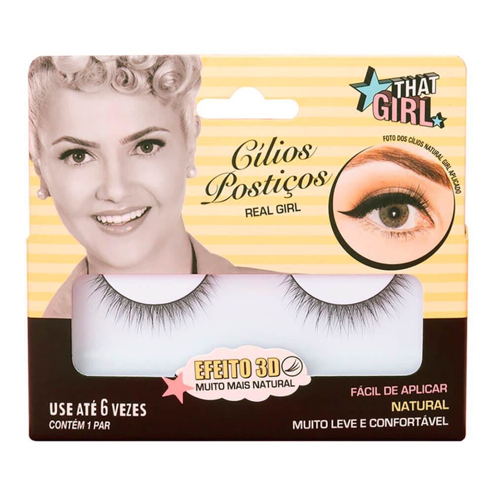Embalagem de Cílios Postiços That Girl 3D Real Girl