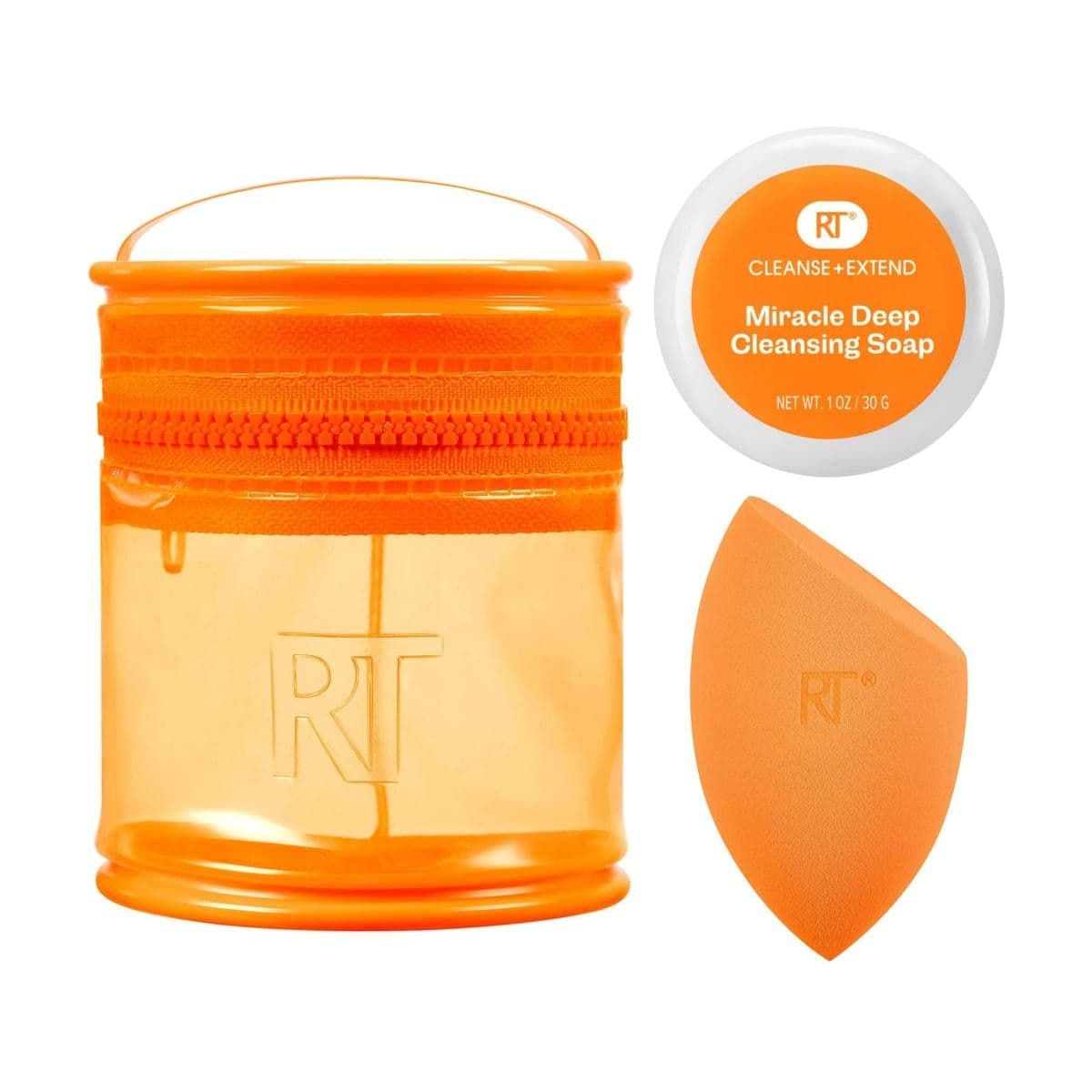 Embalagem de Kit de Esponja Miracle com Limpador Real Techniques