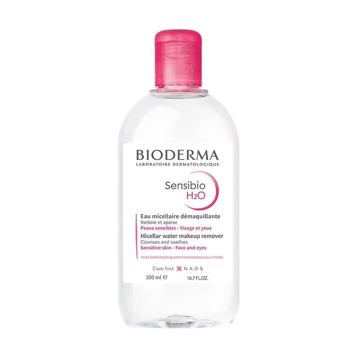 Embalagem de Água Micelar Bioderma Calmante Sensibio H2O
