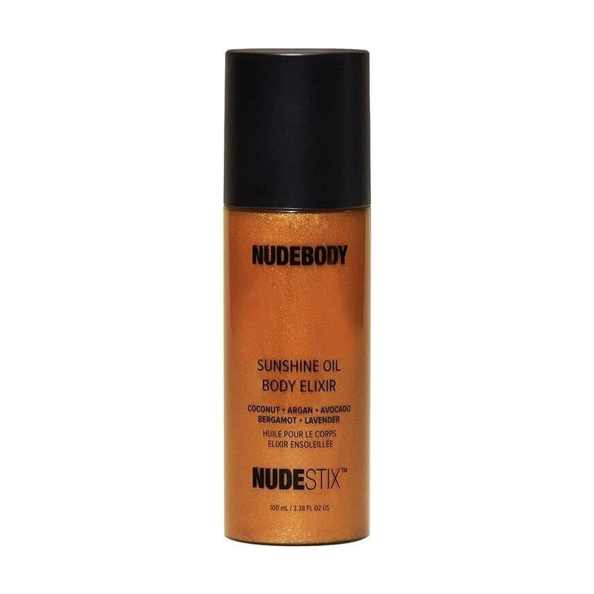 Embalagem de Óleo Bronzeador Corporal Nudestix Sunshine Oil Body Elixir