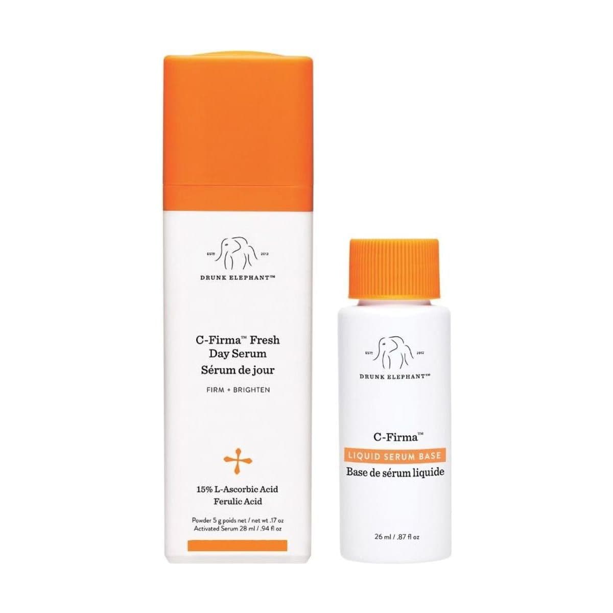 Embalagem de Sérum Clareador Diurno Drunk Elephant C-Firma Fresh Day Serum