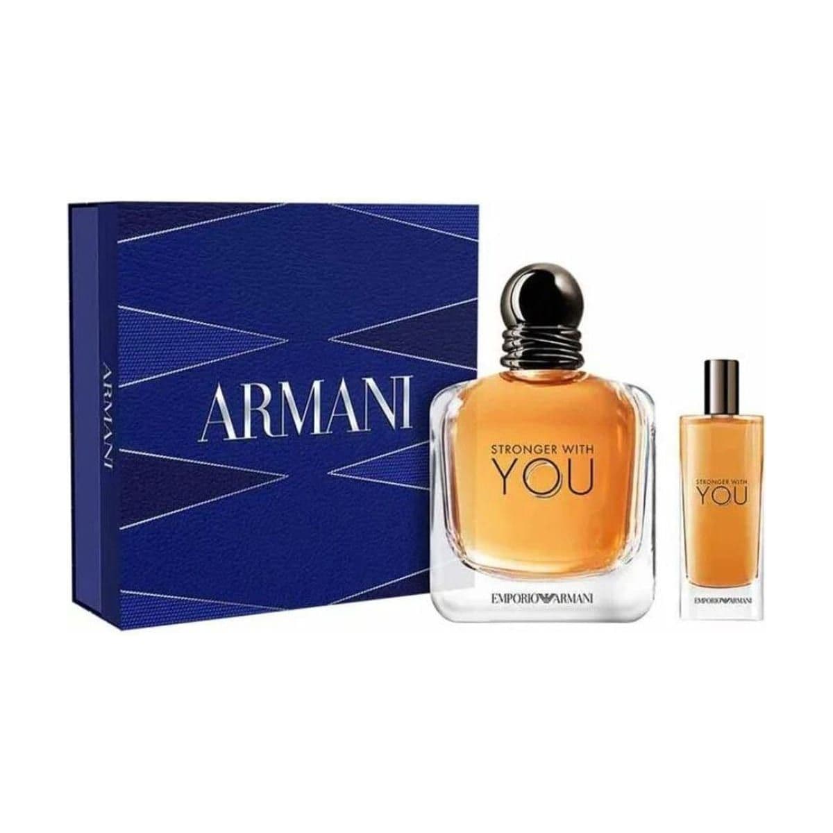 Embalagem de Kit Coffret Giorgio Armani Stronger With You Masculino Eau de Toilette
