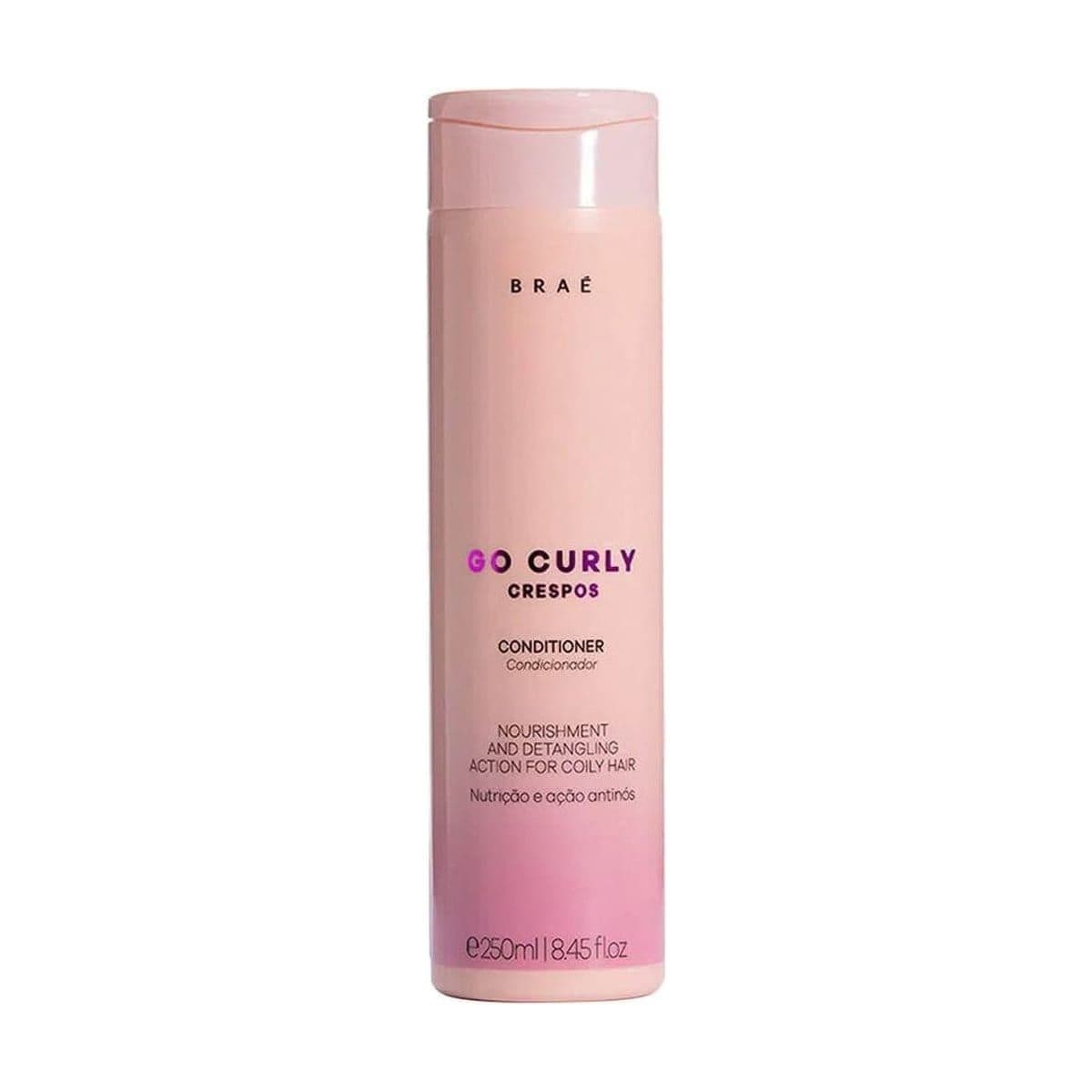 Embalagem de Condicionador Braé Go Curly Crespos