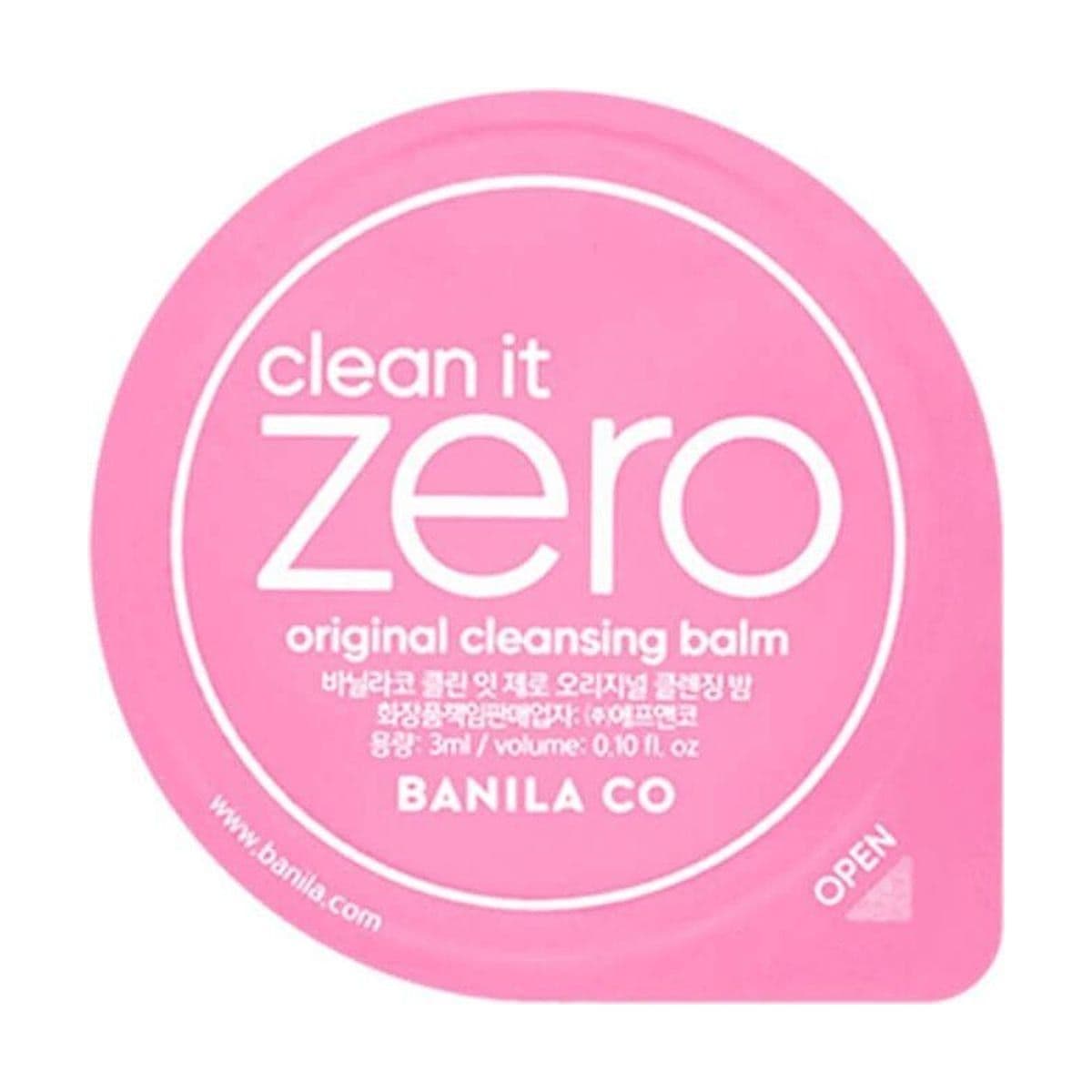 Embalagem de Kit Viagem Balm de Limpeza Banila Co Clean it Zero Original