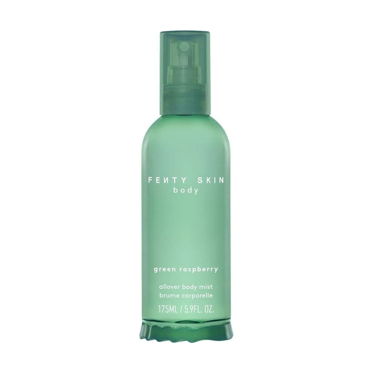 Embalagem de Body Splash Fenty Skin All Over Green Raspberry