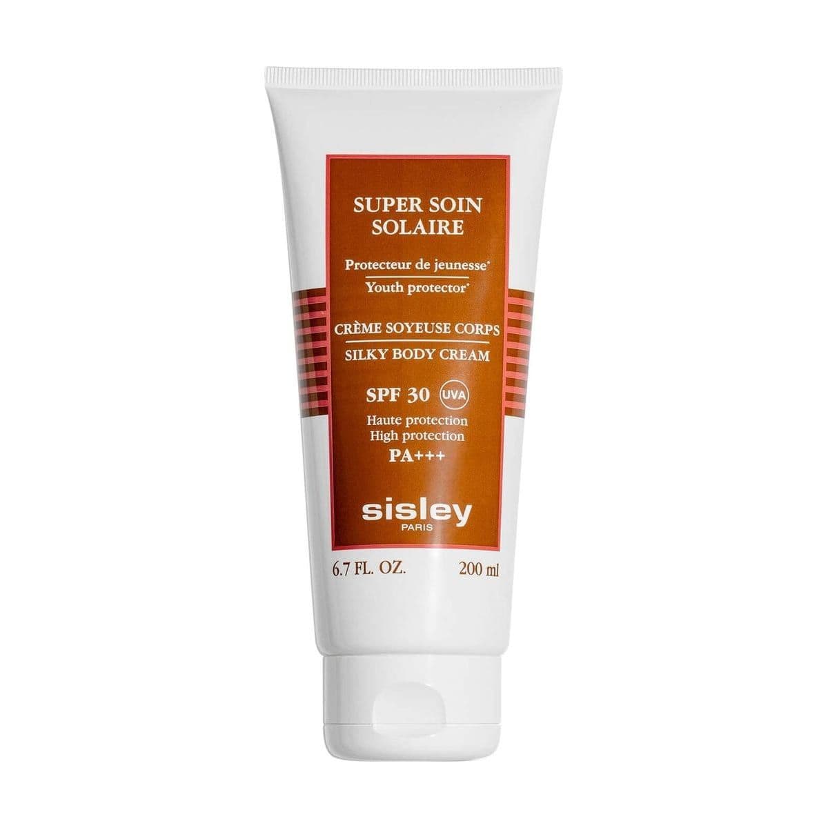 Embalagem de Protetor Solar Sisley Super Soin Solaire Corps SPF30