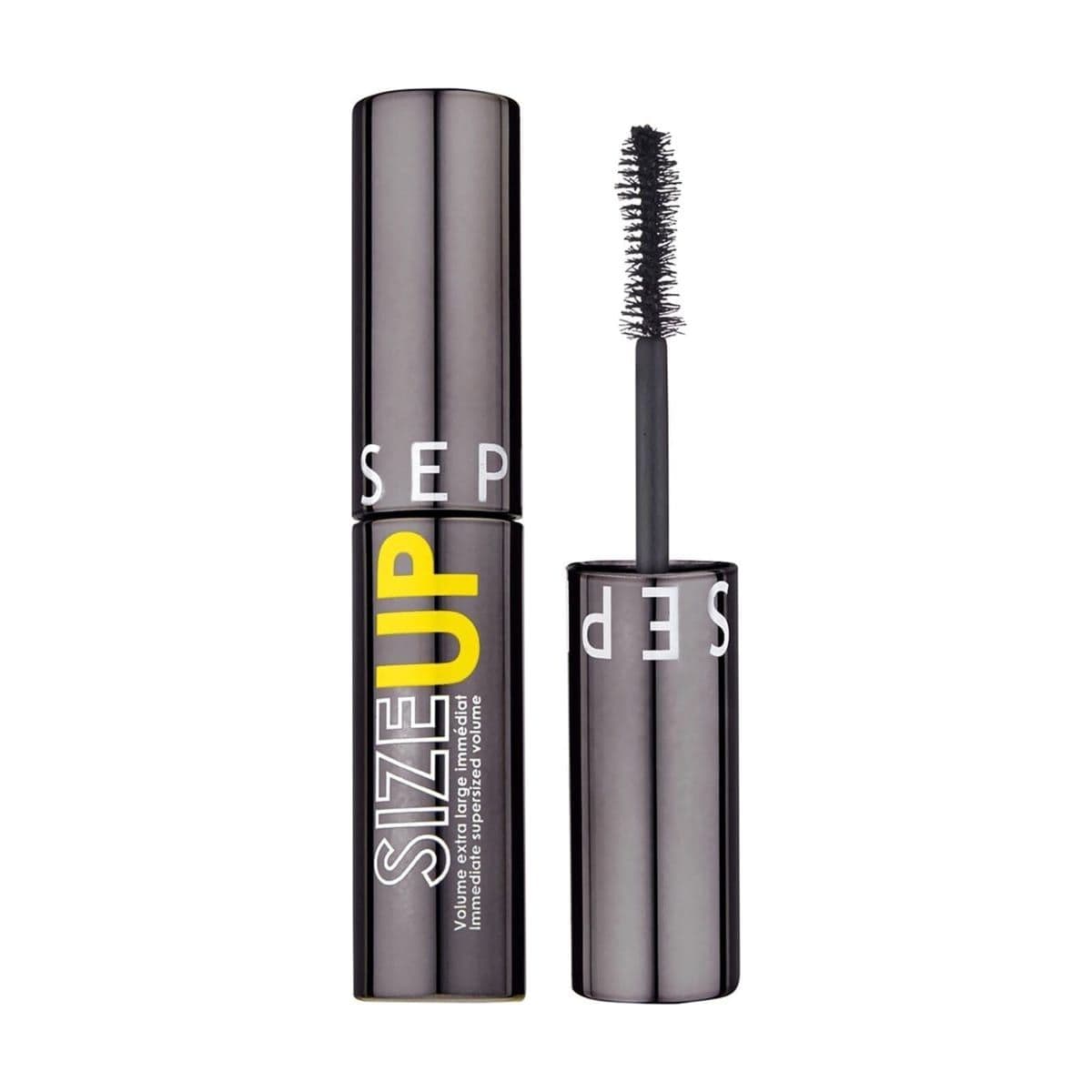 Embalagem de Mini Mascara de Cilios Sephora Collection Size Up