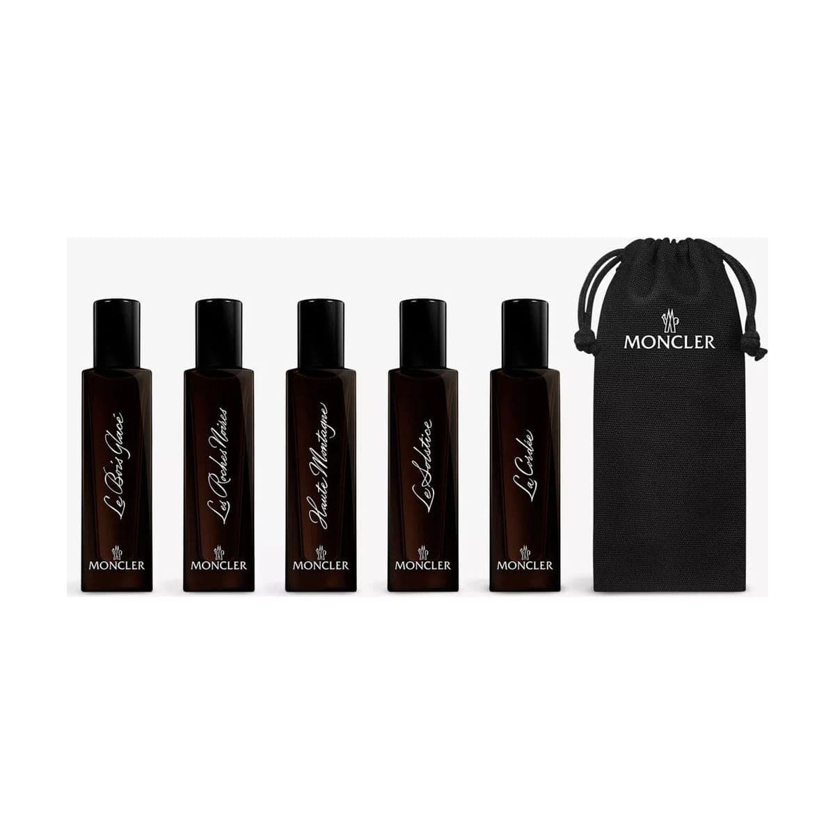 Embalagem de Kit Coffret Moncler Les Sommets Unissex Eau de Parfum