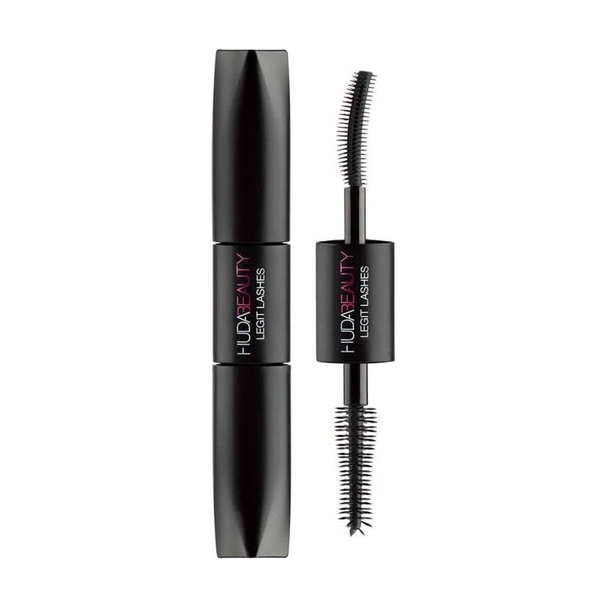 Embalagem de Mini Máscara de Cílios Huda Beauty Legit Lashes