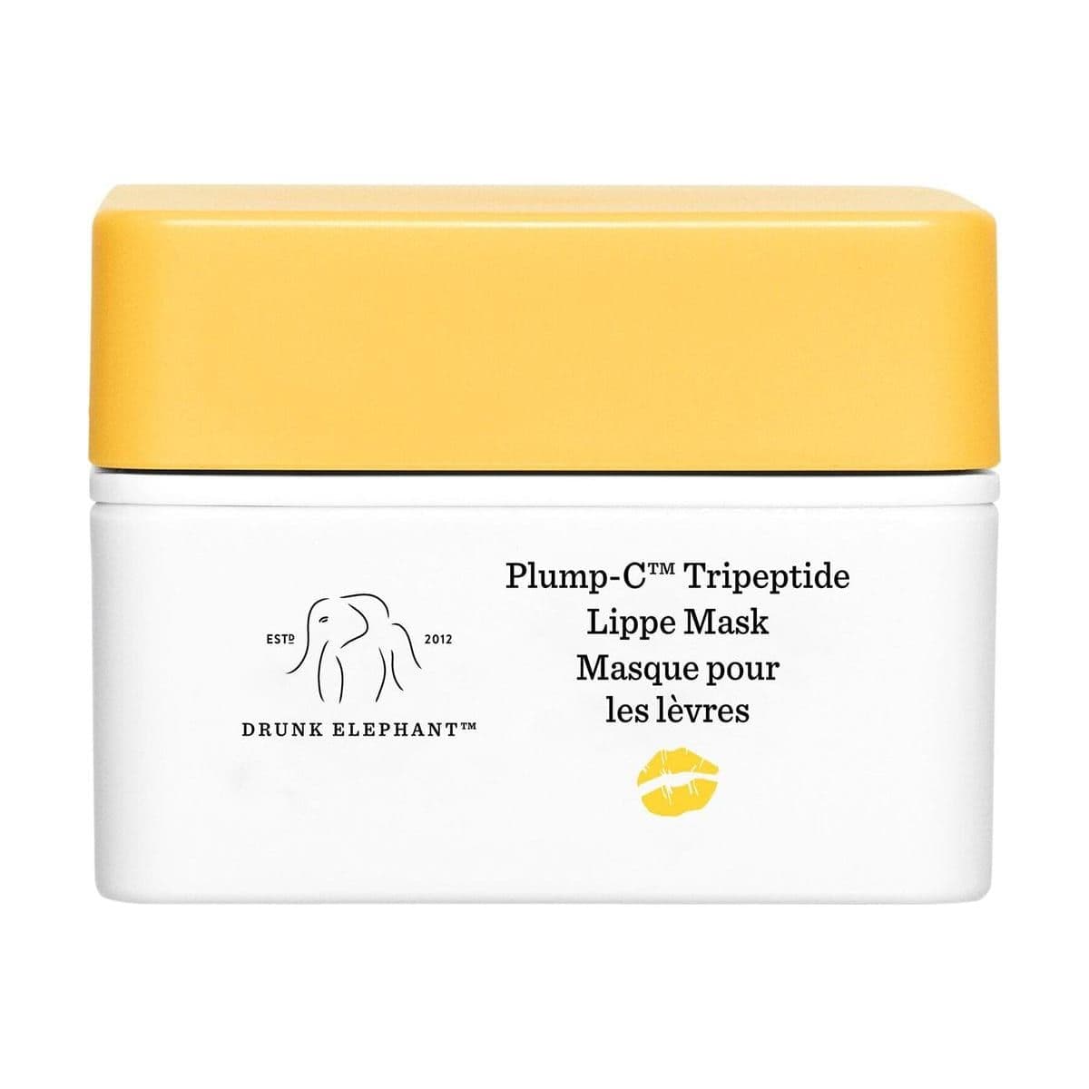 Embalagem de Máscara Labial Drunk Elephant Plump-C™ Tripeptide Lippe Mask