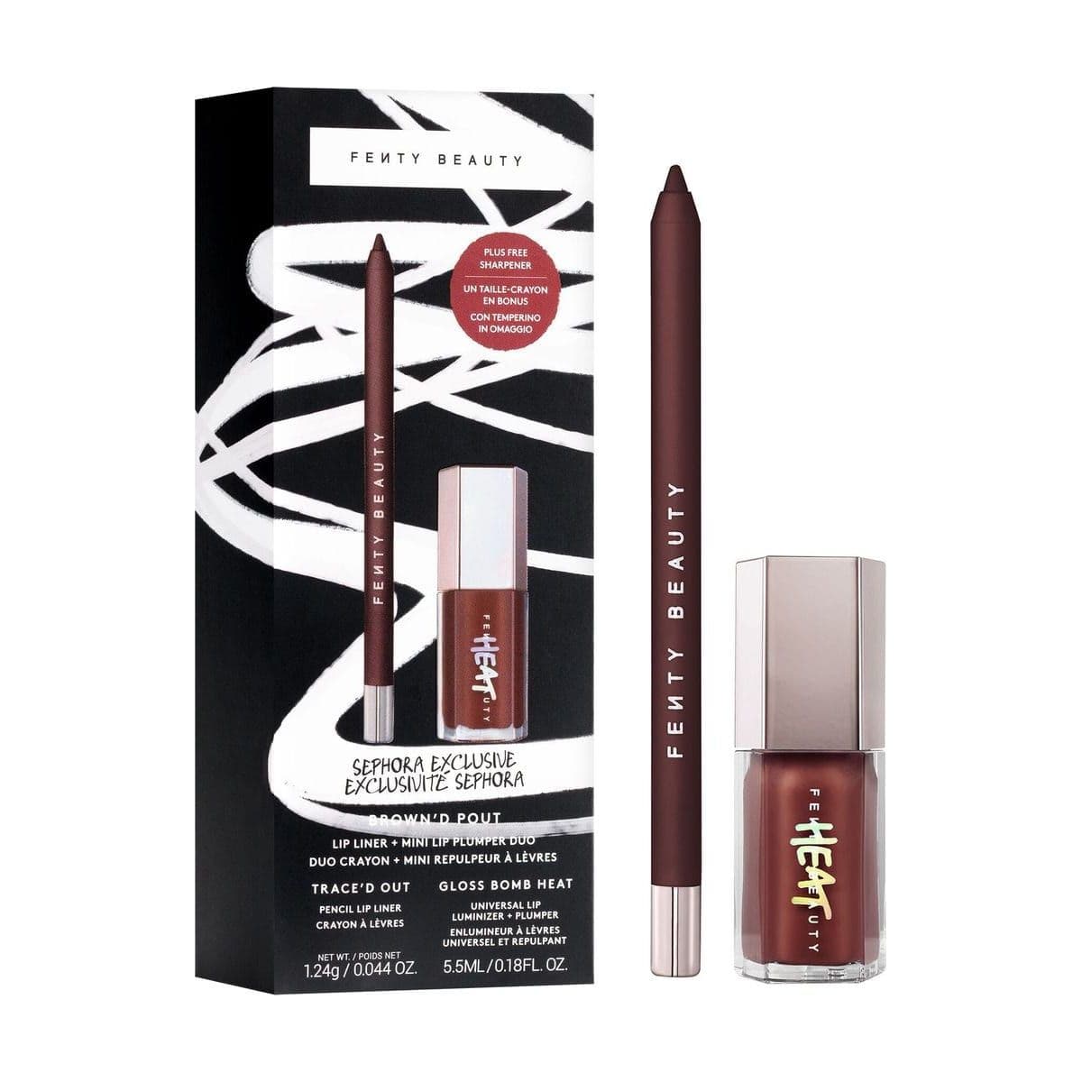Embalagem de Kit Fenty Beauty Plump & Play