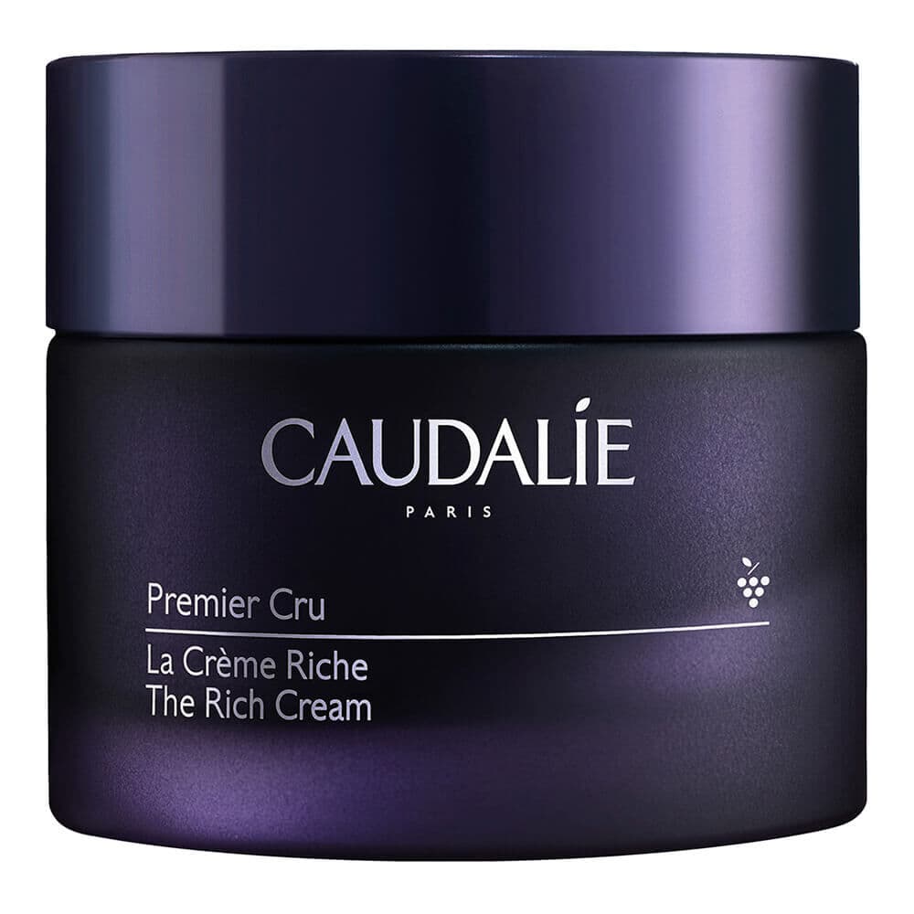 Embalagem de Creme Hidratante Caudalie Premier Cru O Creme Rico