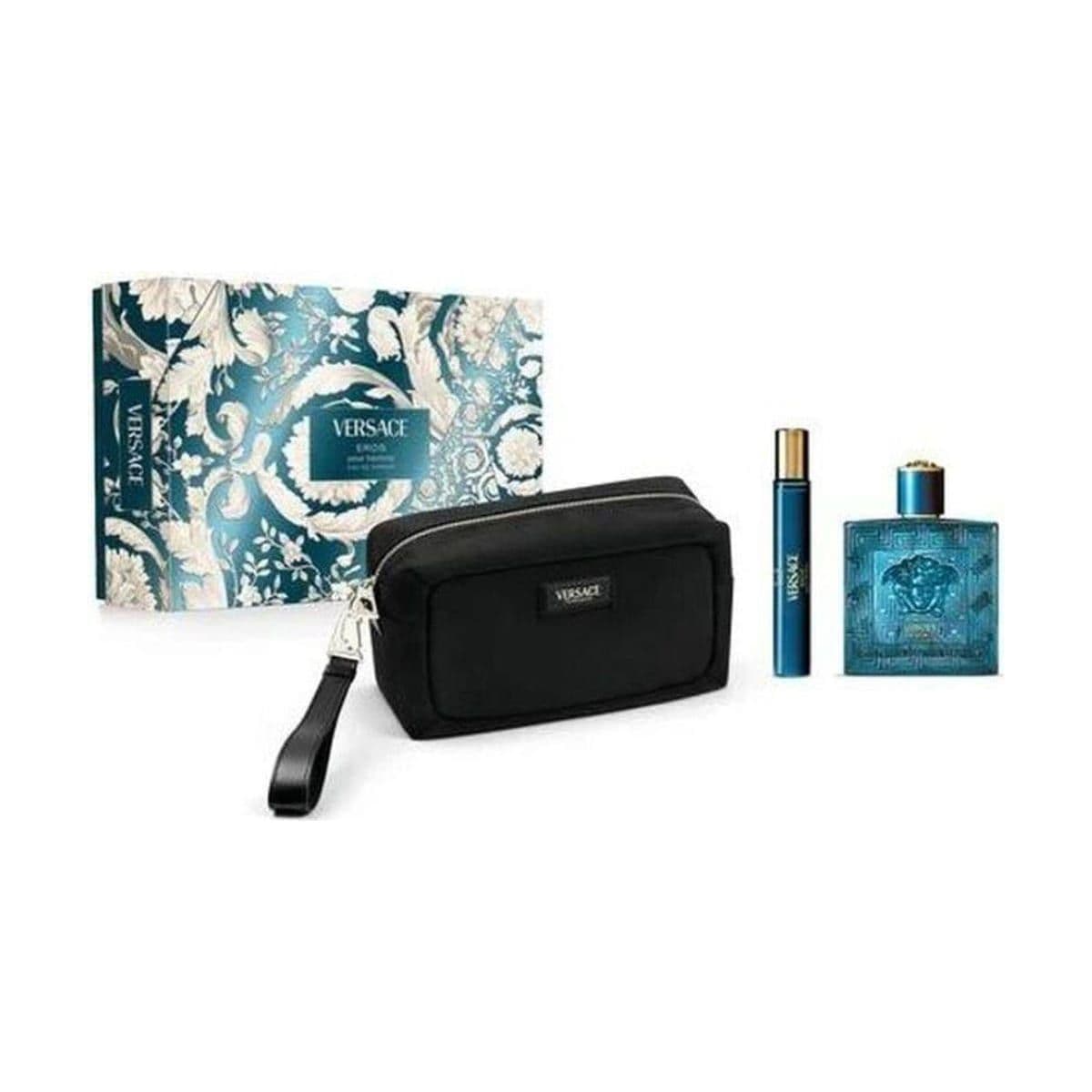 Embalagem de Kit Coffret Versace Eros Masculino Eau de Toilette