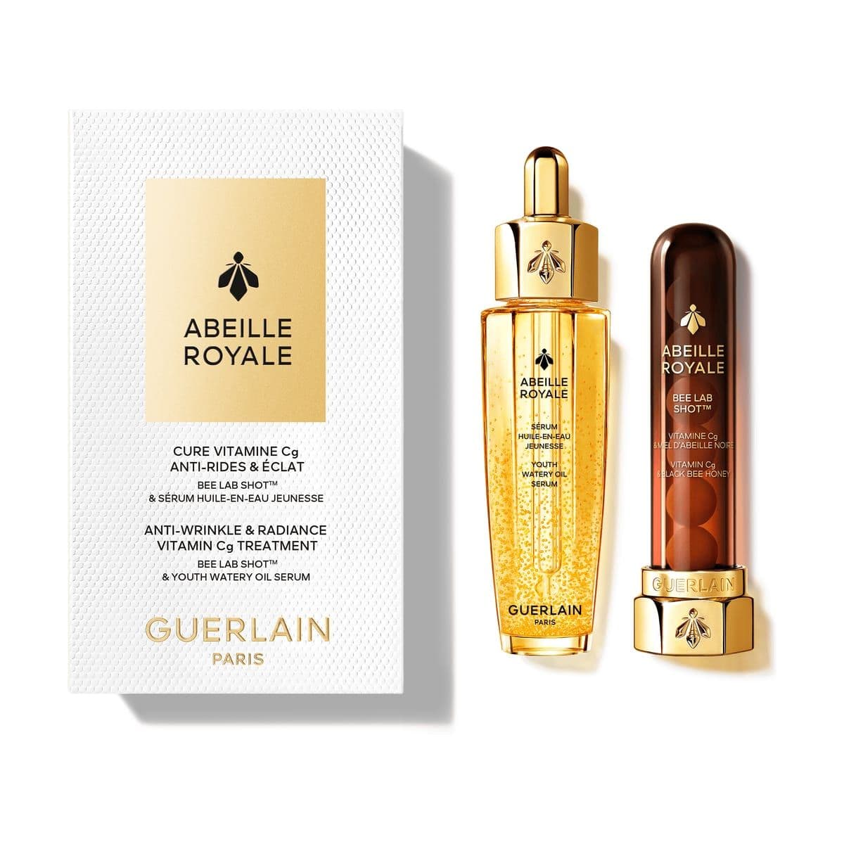 Embalagem de Kit Guerlain Abeille Royale Bee Lab Shot