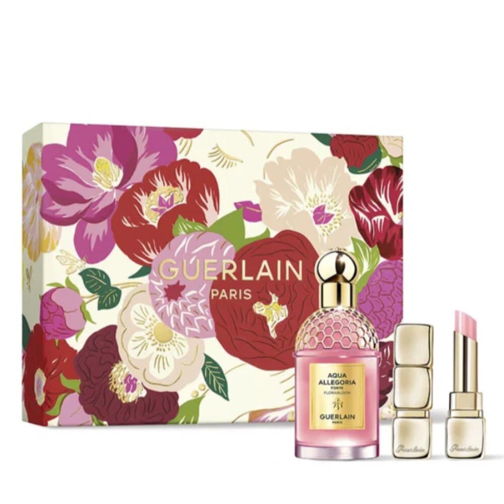 Embalagem de Kit Coffret Guerlain Aqua Allegoria Florabloom Forte Feminino Eau de Parfum