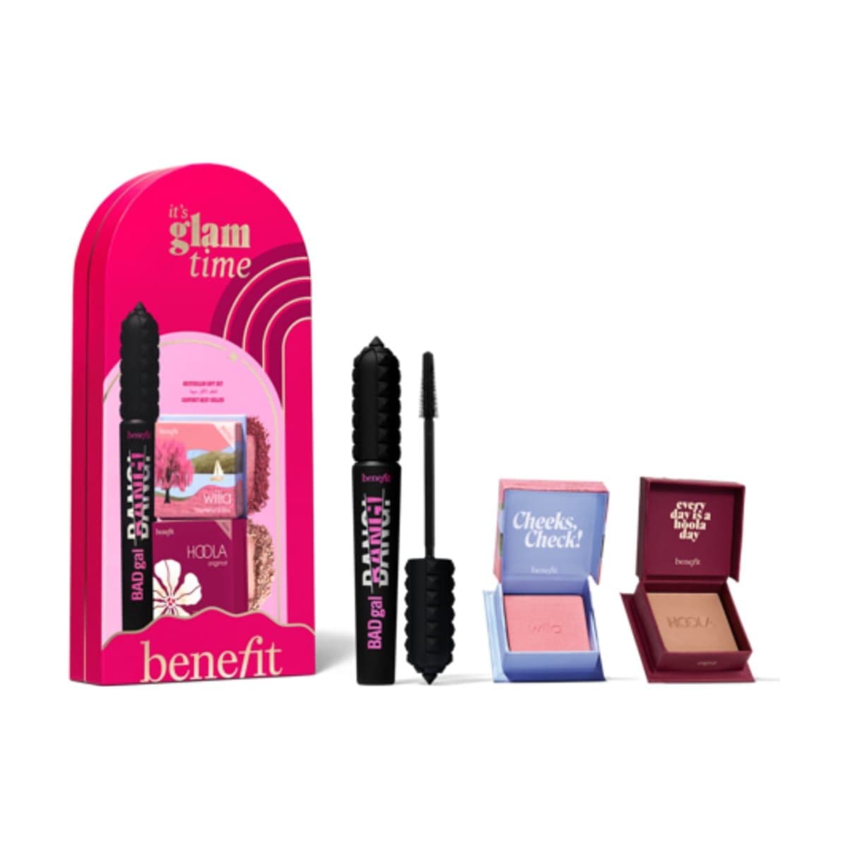 Embalagem de Kit Benefit It’s Glam Time