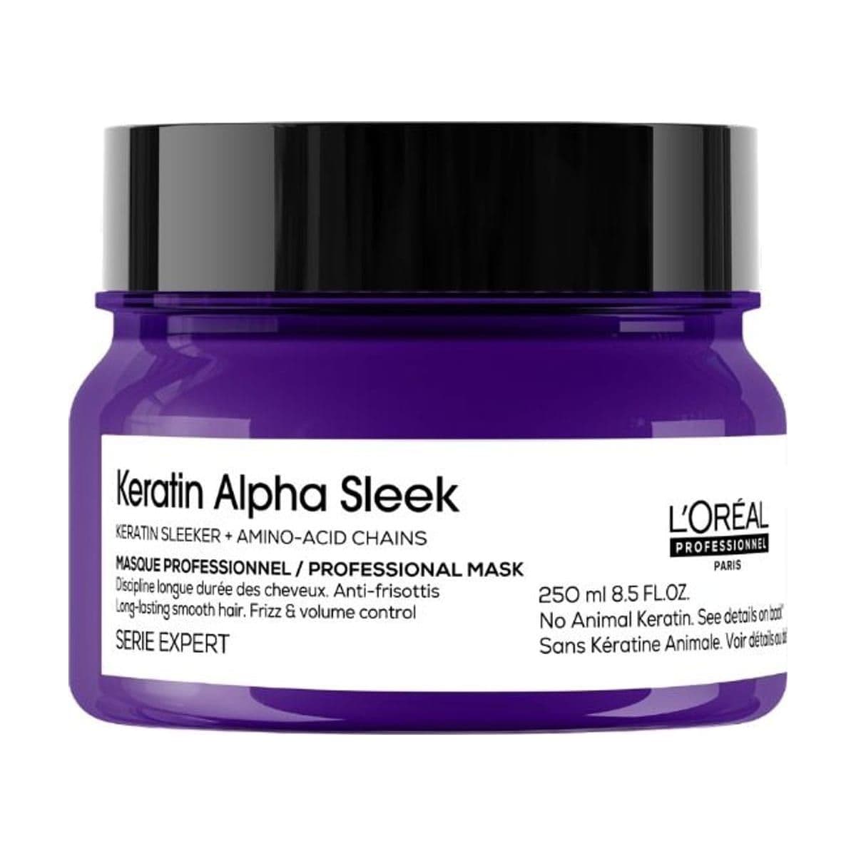 Embalagem de Máscara Alinhadora L'Oréal Professionnel Keratin Alpha Sleek