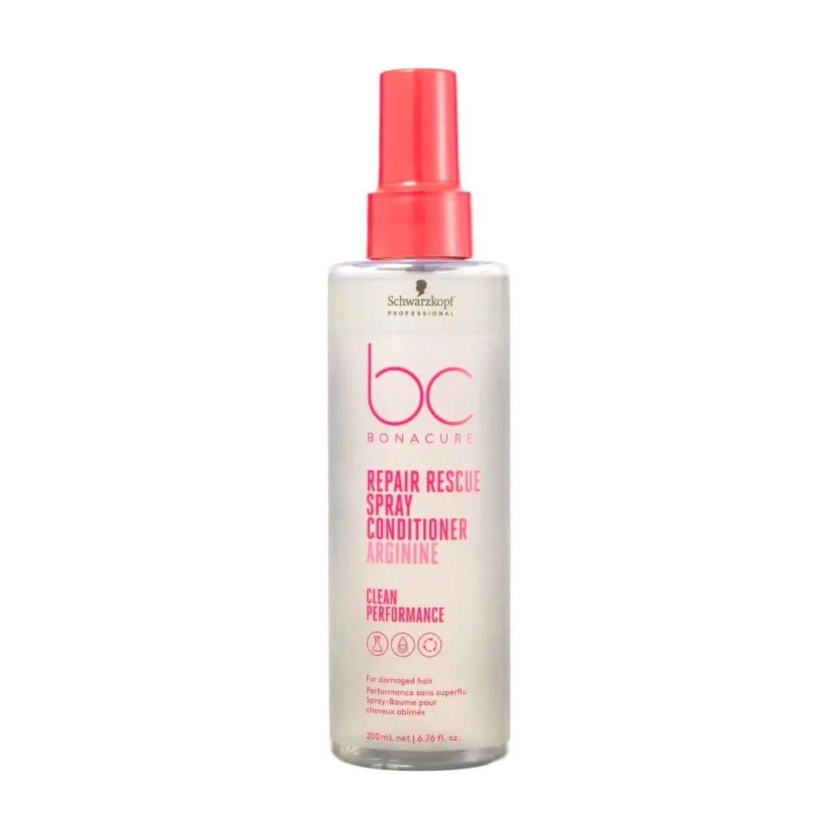 Embalagem de Spray Condicionador Schwarzkopf Bonacure Clean Performance Repair Rescue
