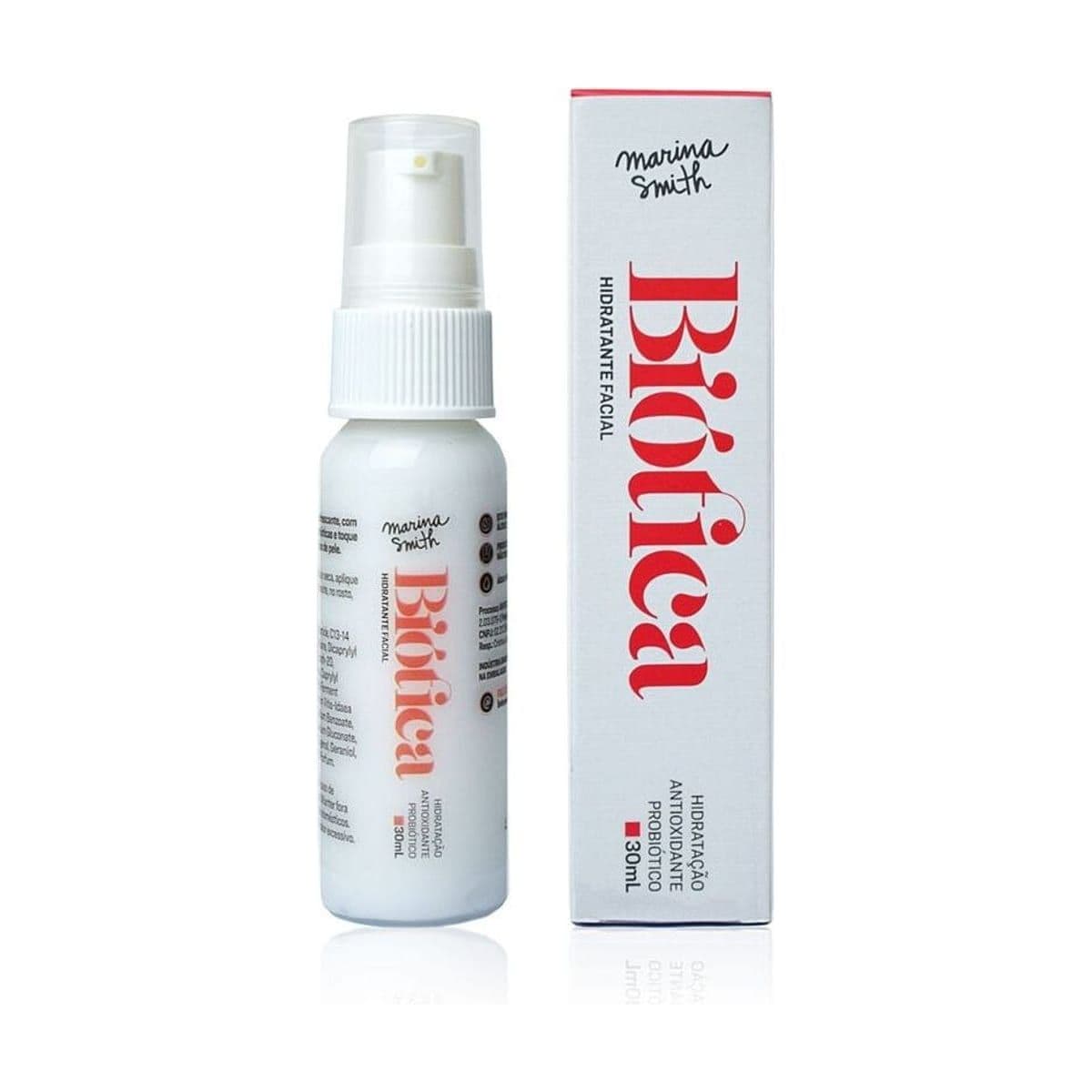 Embalagem de Hidratante Facial Marina Simth Biótica