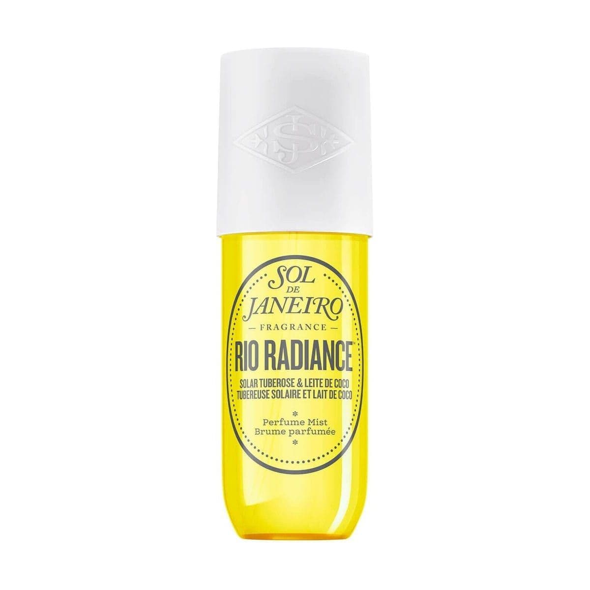 Embalagem de Body Splash Sol de Janeiro Rio Radiance Mist