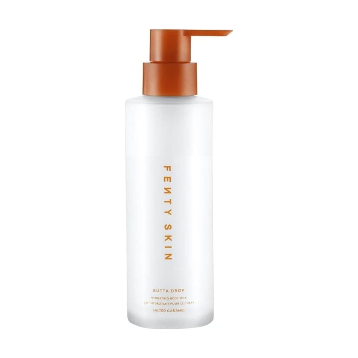 Embalagem de Loção Corporal Fenty Skin Butta Drop Milk Salted Caramel