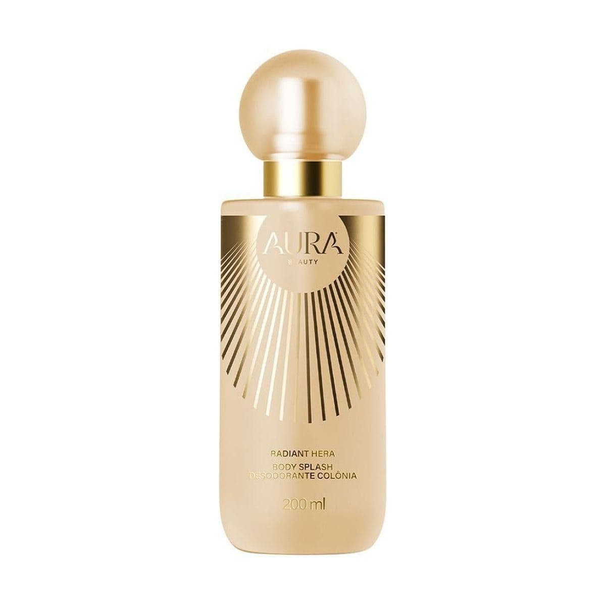 Embalagem de Body Splash Aura Beauty Radiant Hera