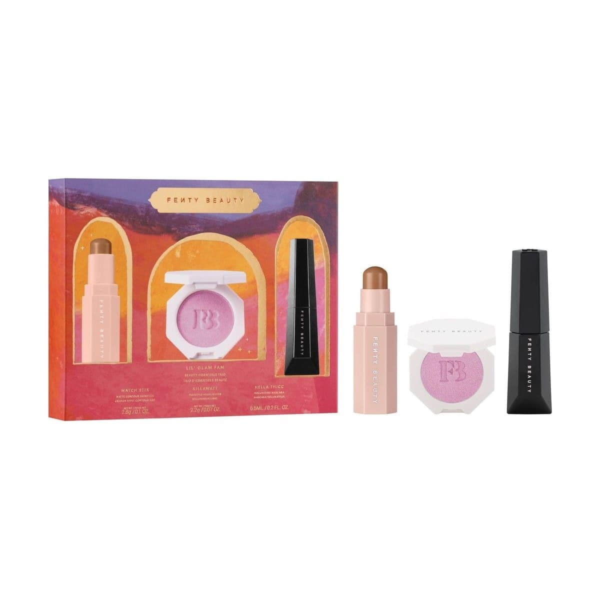 Embalagem de Kit Fenty Beauty Ramadan Mini Besties