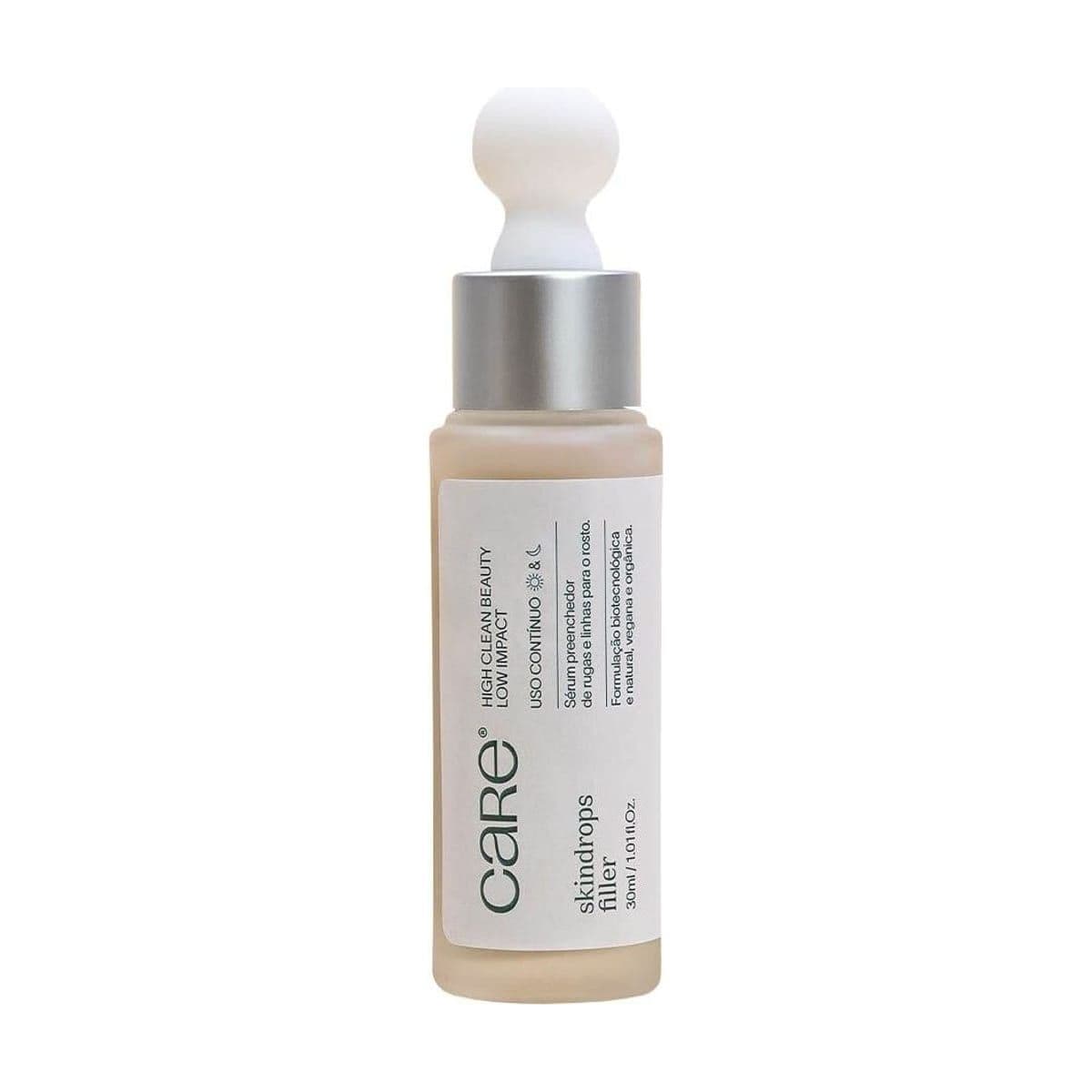 Embalagem de Sérum Facial Care Natural Beauty SkinDrops Filler
