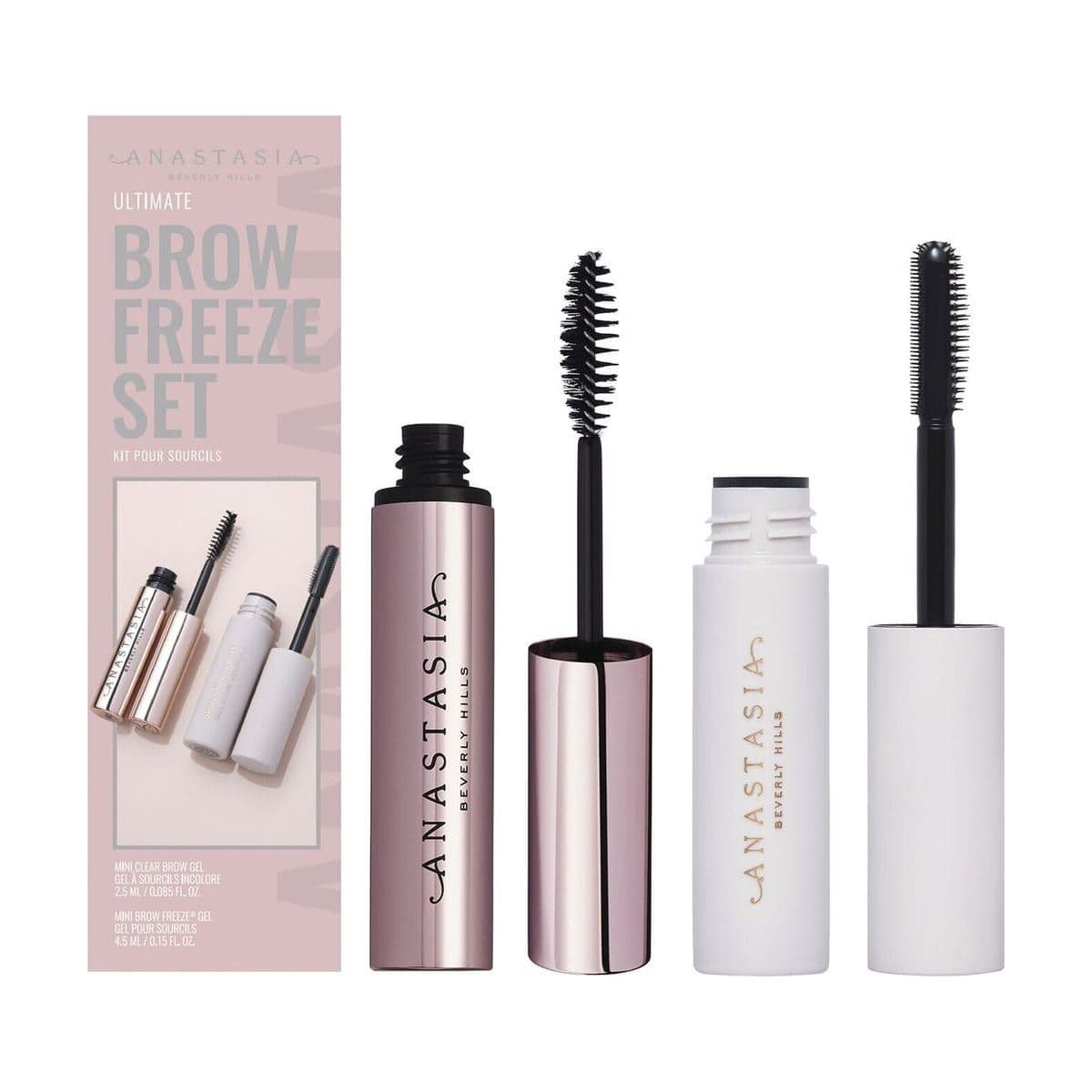 Embalagem de Kit de máscaras de sobrancelhas Anastasia Ultimate Brow Freeze Set