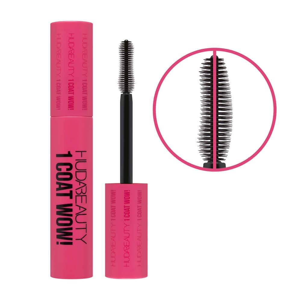 Embalagem de Máscara de Cílios Huda Beauty One Coat Wow