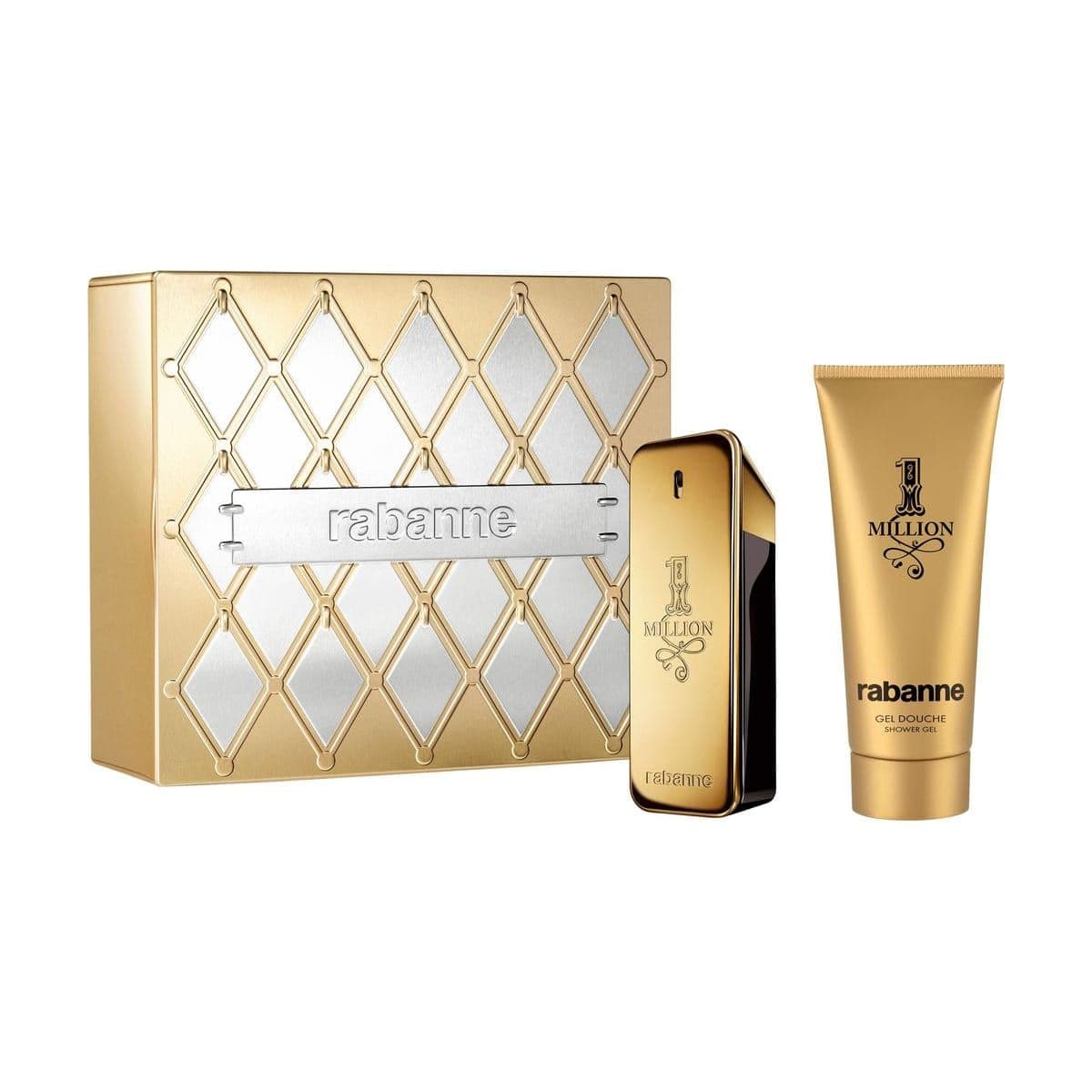 Embalagem de Kit Coffret Rabanne One Million Masculino Eau de Toilette