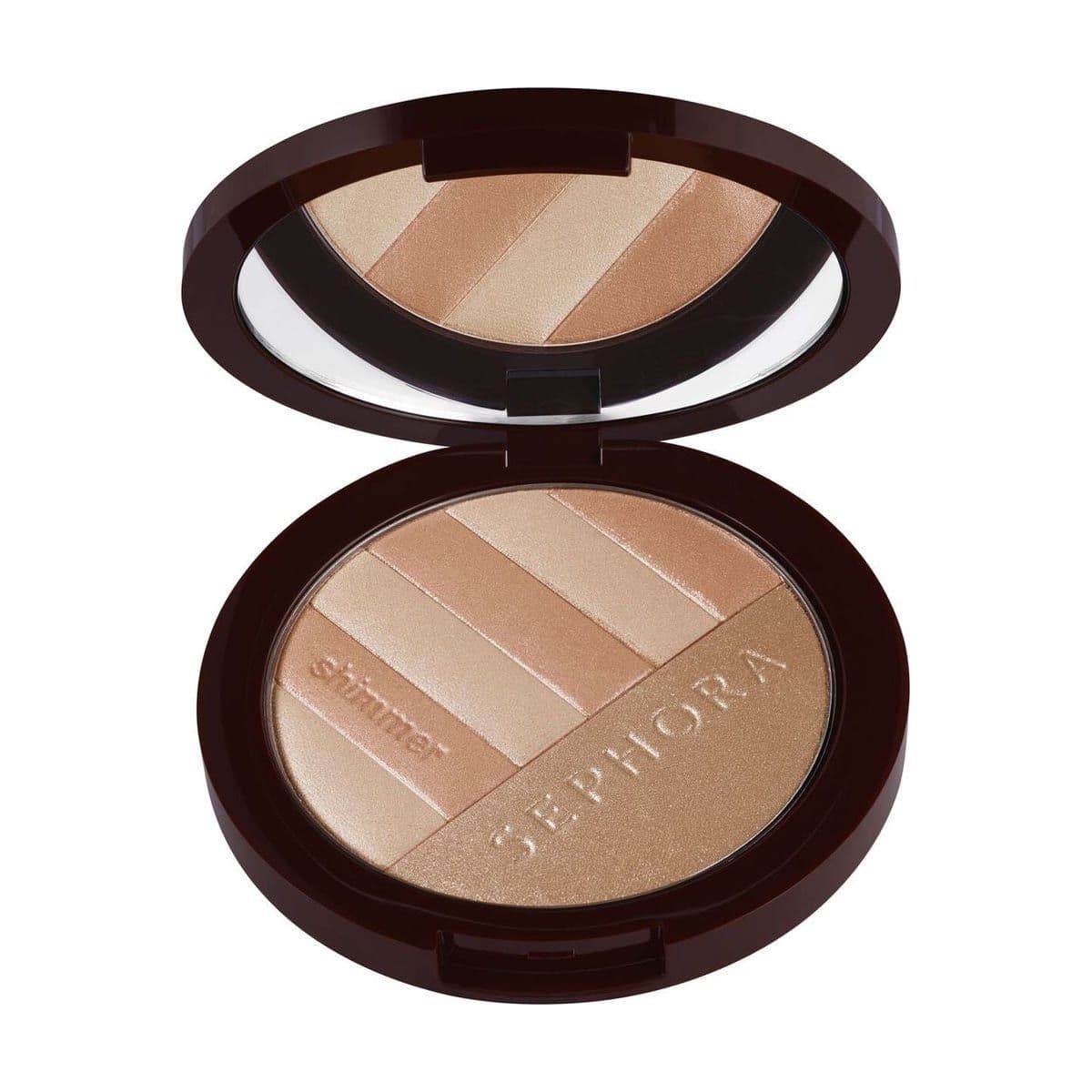 Embalagem de Bronzer Em Pó Cintilante Sephora Collection