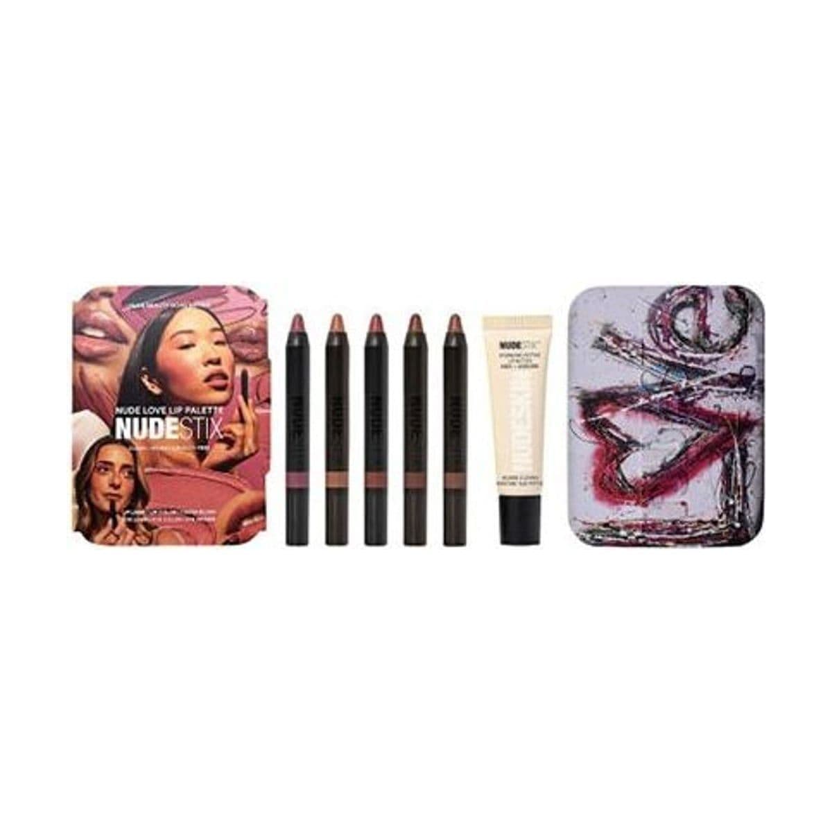 Embalagem de Kit para Lábios Nudestix Nude Love Palette