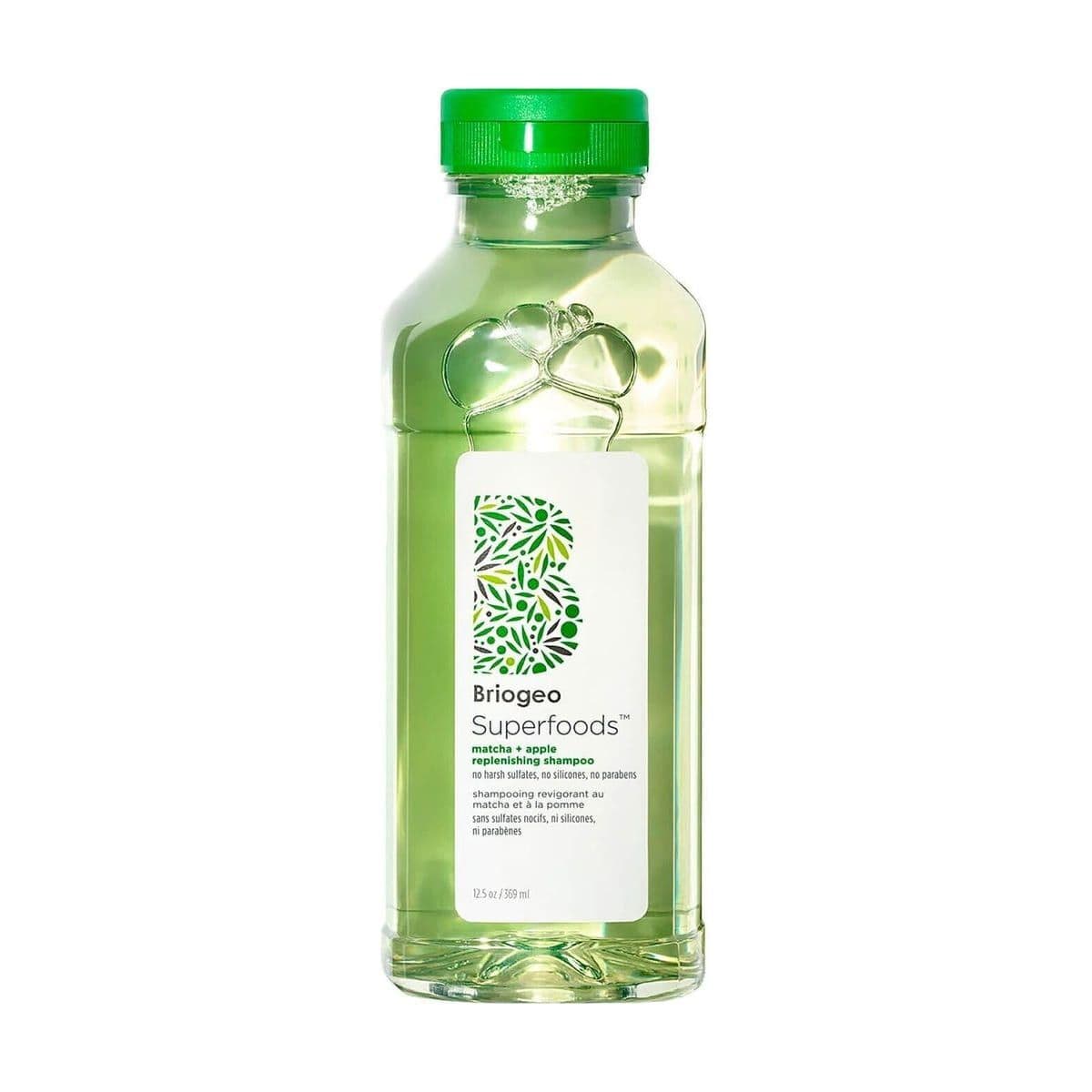 Embalagem de Shampoo Briogeo Superfoods™ Matcha + Apple Replenishing