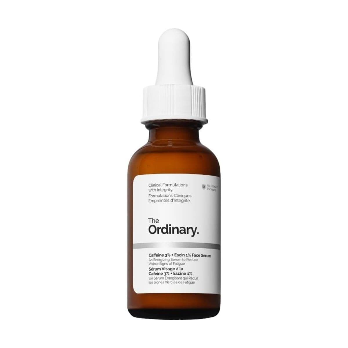 Embalagem de Sérum Facial Energizante The Ordinary Caffeine 3% + Escin 1%