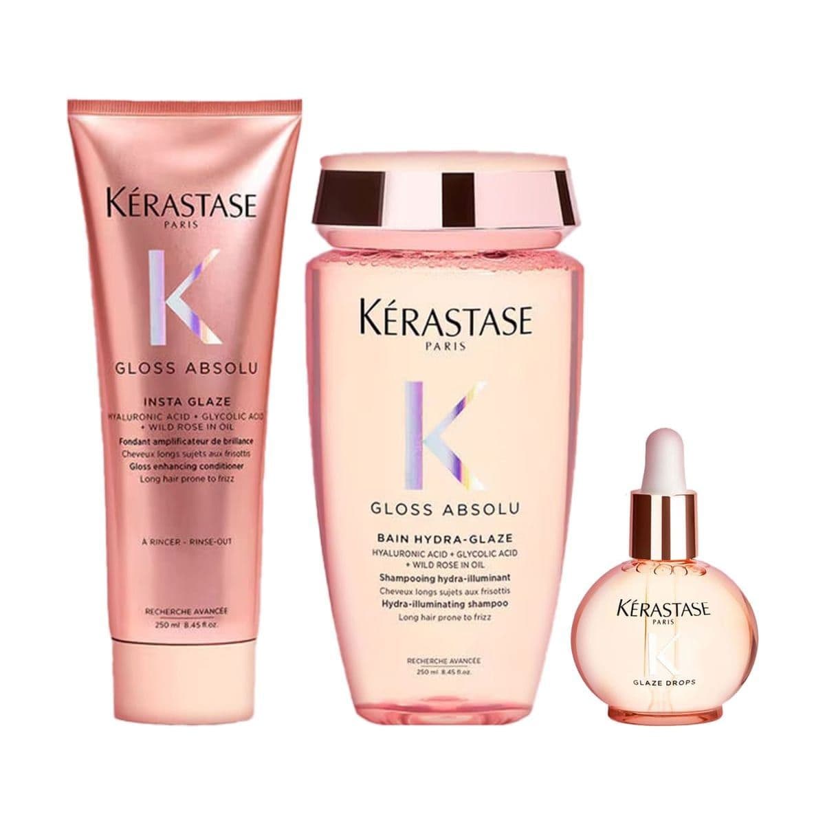 Embalagem de Kit Kérastase Gloss Absolu Basic +