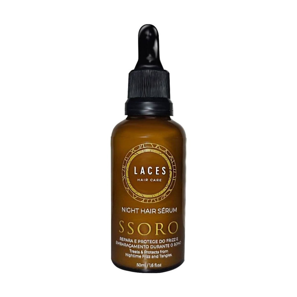 Embalagem de Sérum Capilar Noturno Laces Ssoro