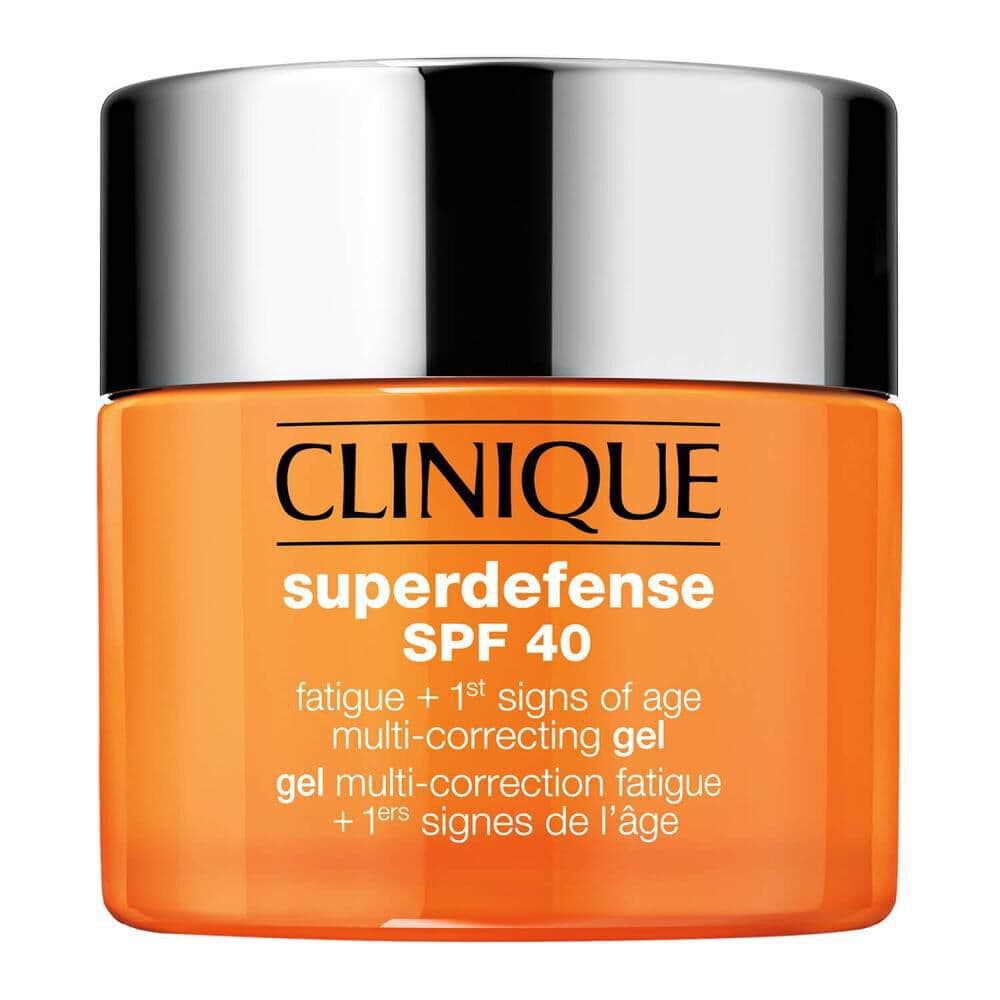 Embalagem de Gel Clinique Multi-Corretor dos Primeiros Sinais do Envelhecimento + Anti-Fadiga Superdefense SPF 40