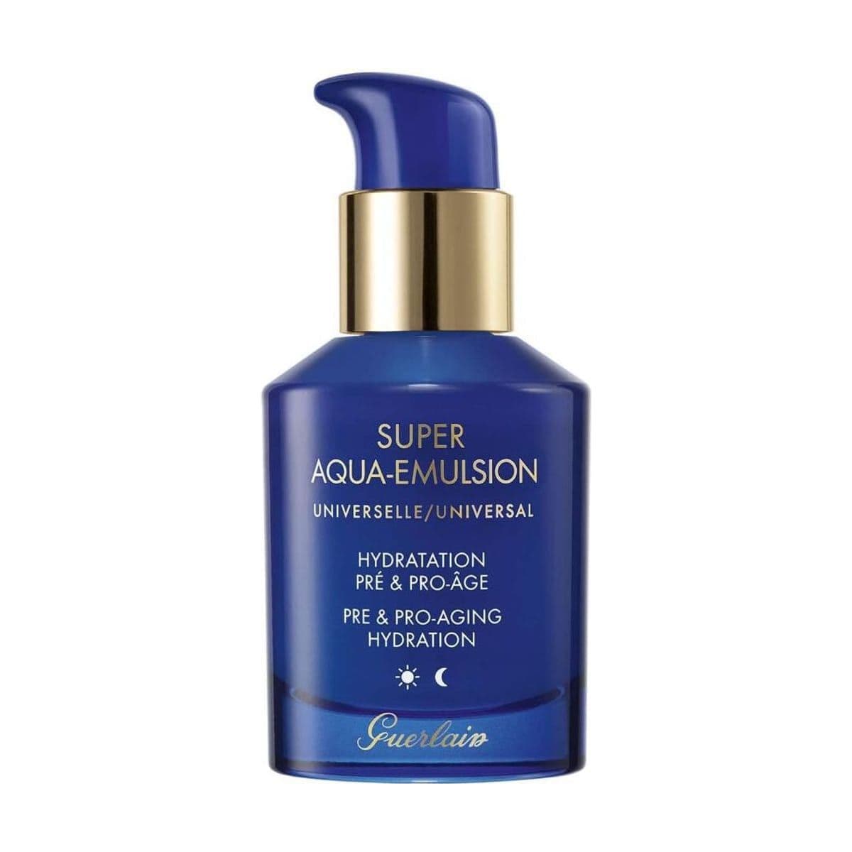 Embalagem de Creme Emulsão Guerlain Universal Super Aqua