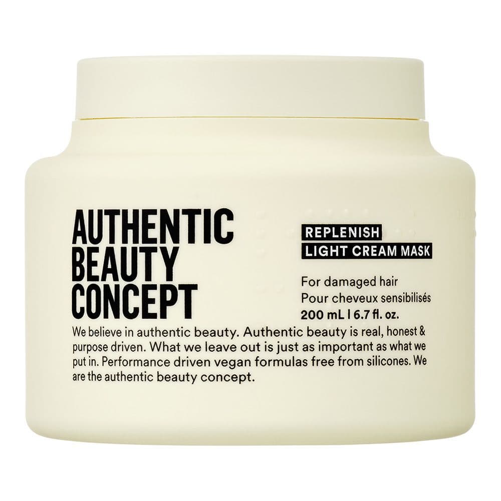 Embalagem de Máscara Capilar Reparadora Authentic Beauty Concept Replenish Light Cream