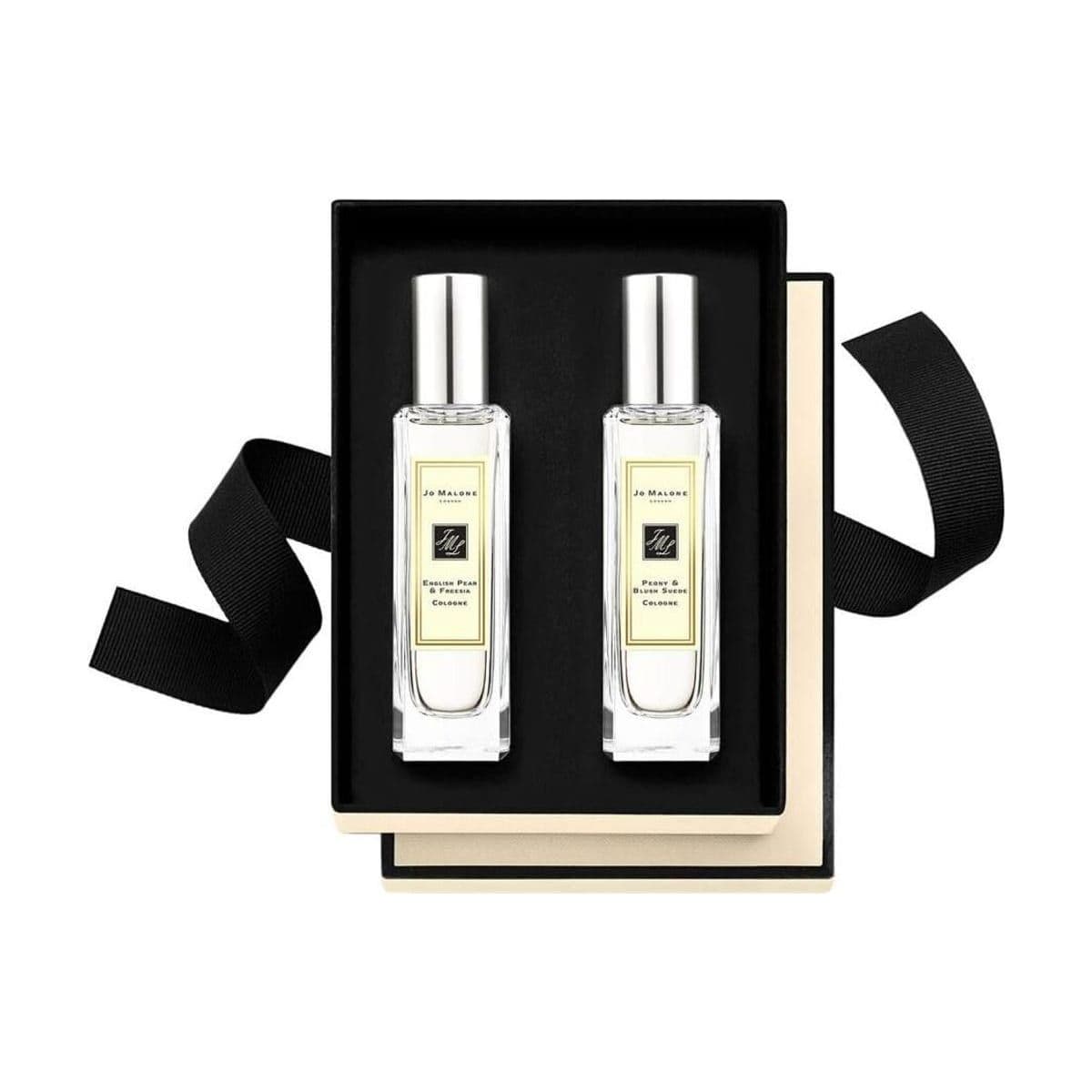 Embalagem de Kit Coffret English Pear & Freesia + Peony & Blush Suede Duo