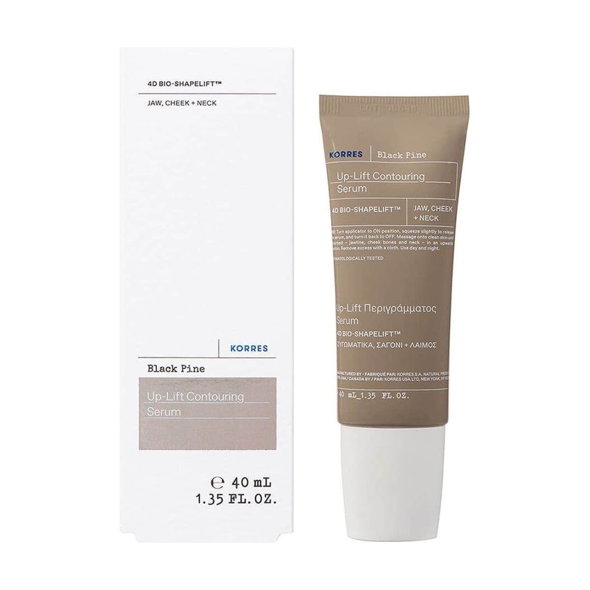 Embalagem de Sérum Facial Korres Black Pine Serum Roll-On