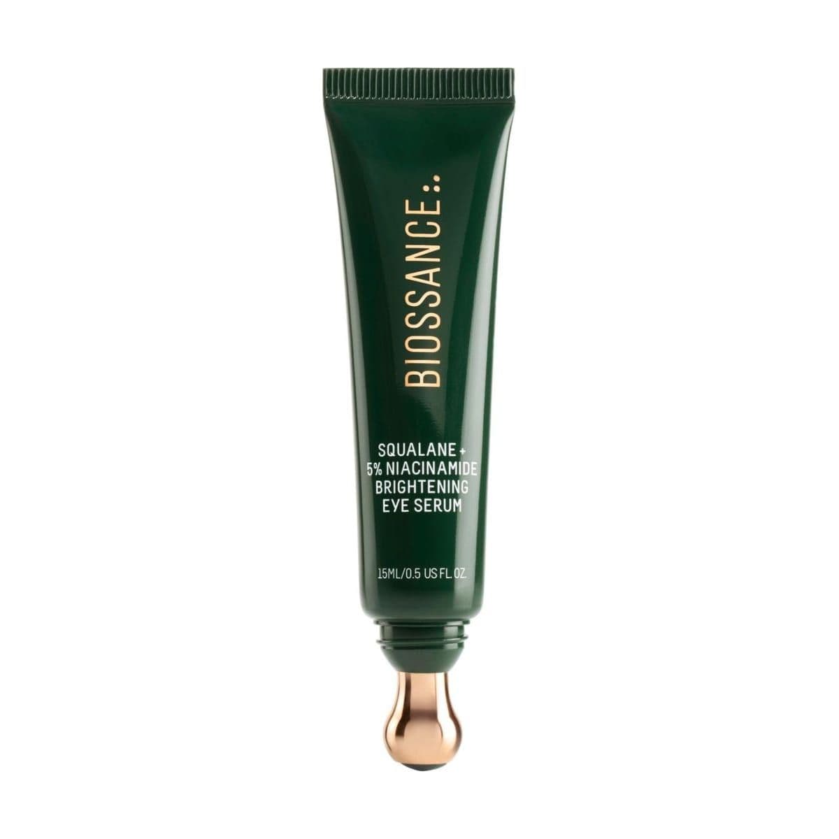 Embalagem de Sérum para Olhos Biossance Squalane + 5% Niacinamide Brightening Eye Serum