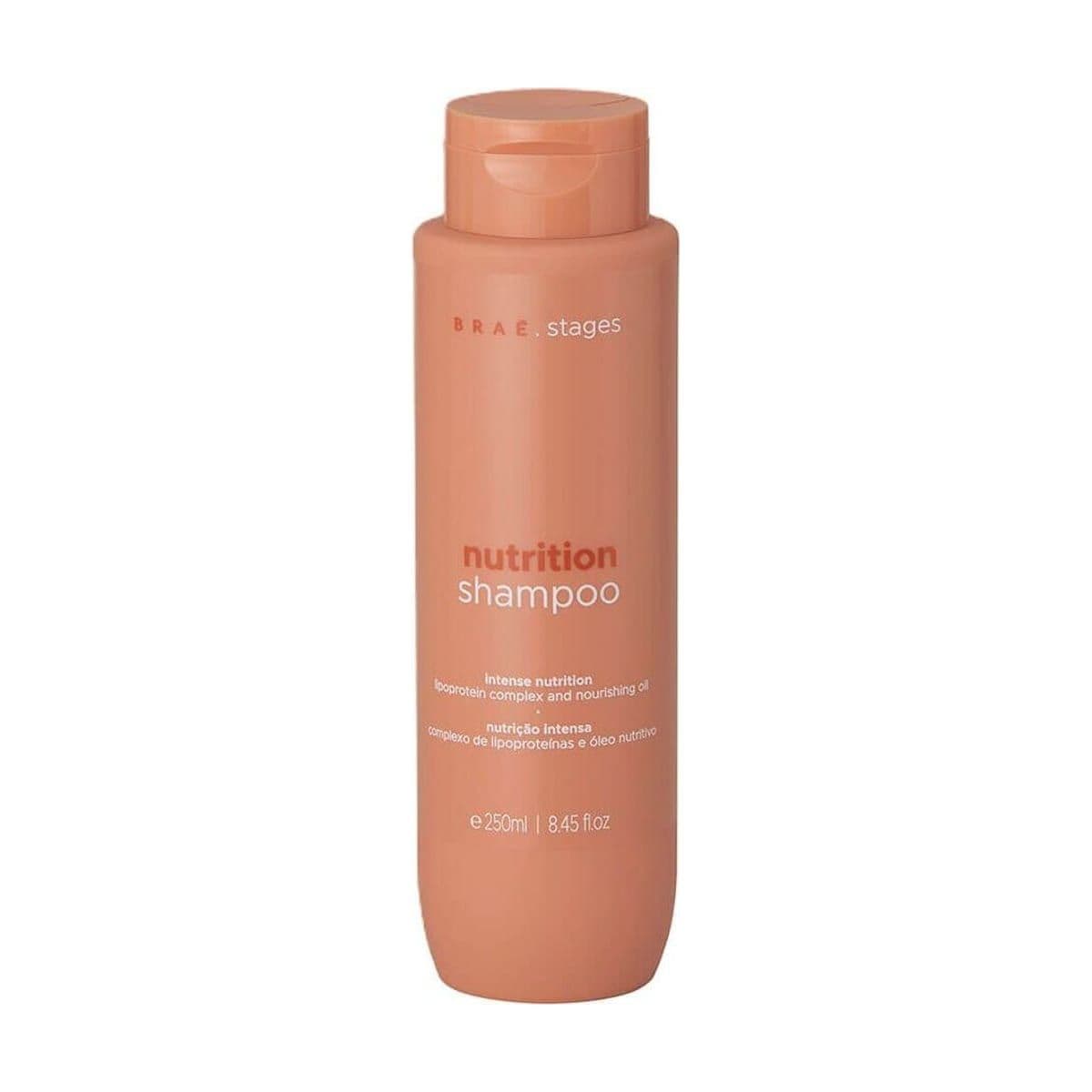 Embalagem de Shampoo Braé Stages Nutrition