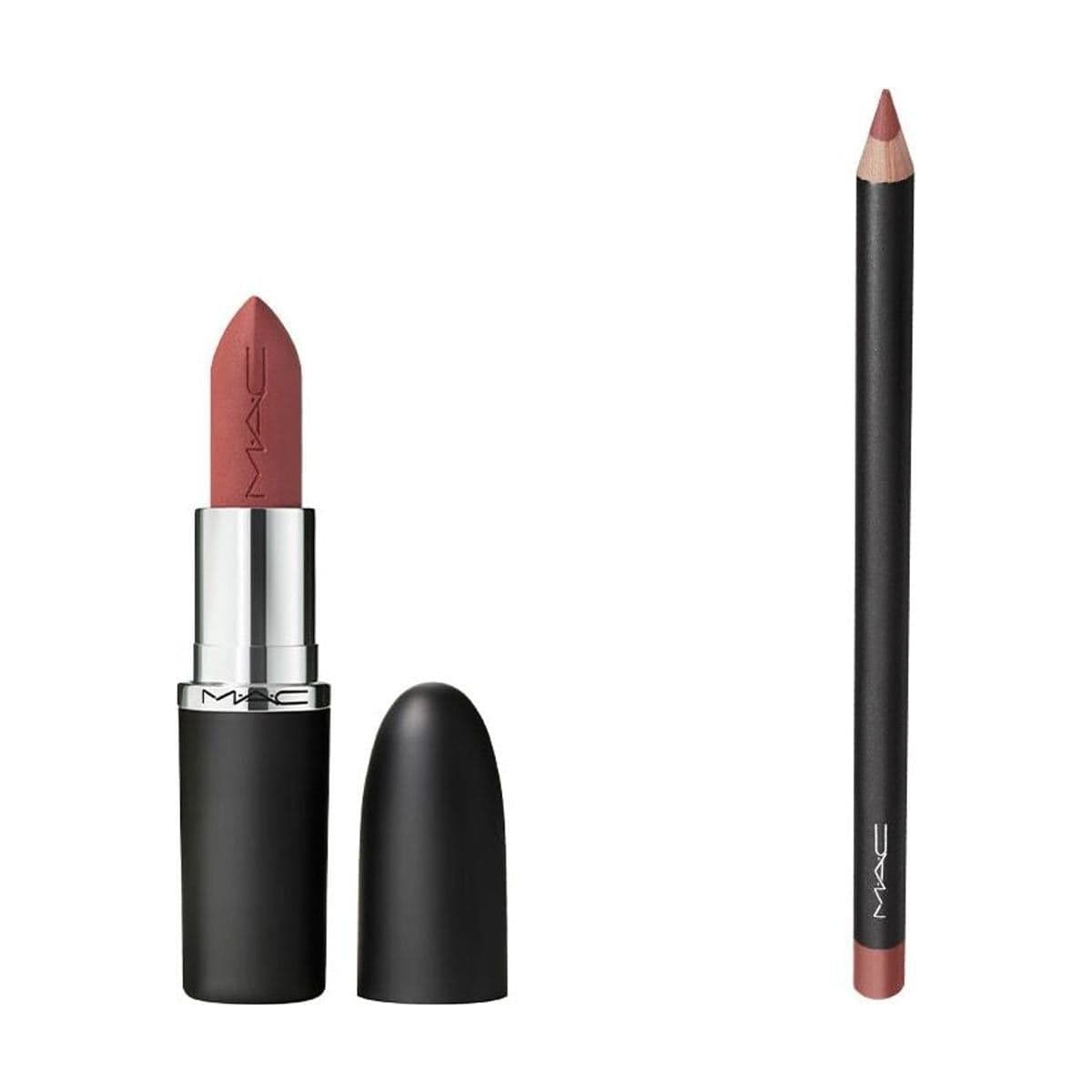 Embalagem de Kit Lip Moment Mac Macximal e Lip Pencil