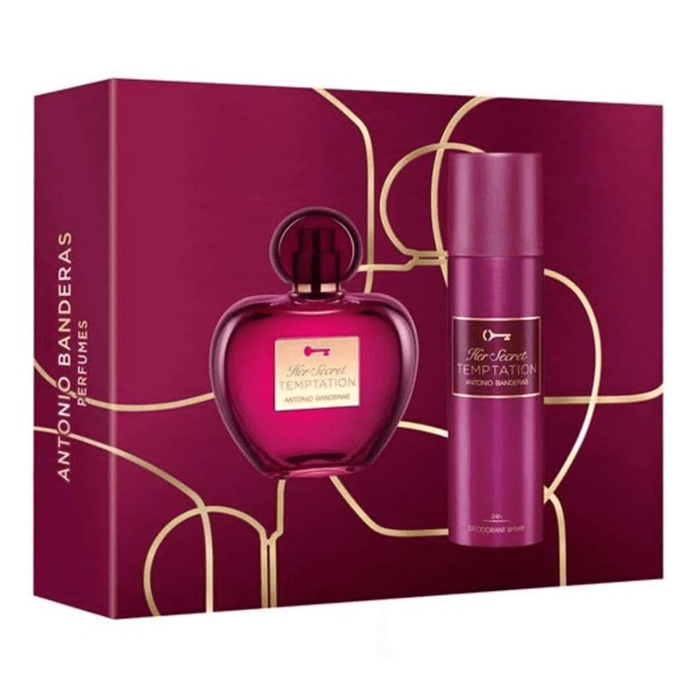 Embalagem de Kit Coffret Antonio Banderas Her Secret Temptation Eau de Toilette
