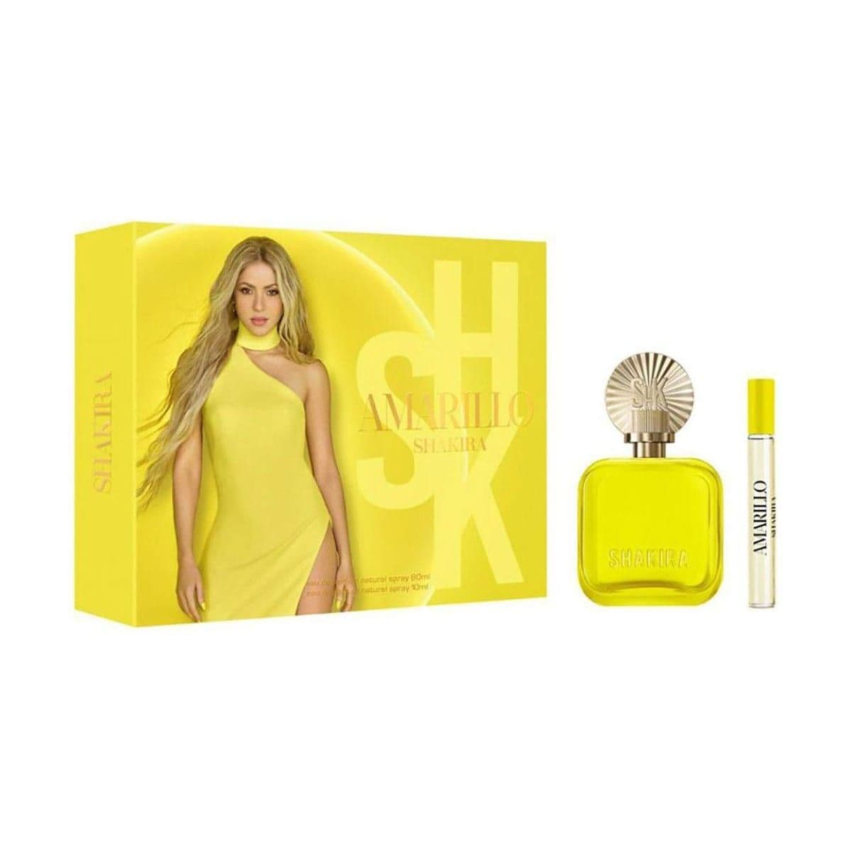 Embalagem de Kit Coffret Shakira Amarillo Feminino Eau de Parfum