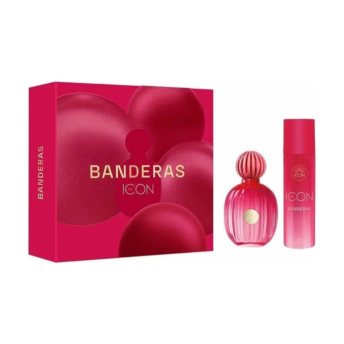 Embalagem de Kit Coffret Antonio Banderas The Icon Feminino Eau de Parfum
