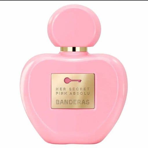 Embalagem de Perfume Banderas Her Secret Pink Absolu Feminino Eau de Parfum